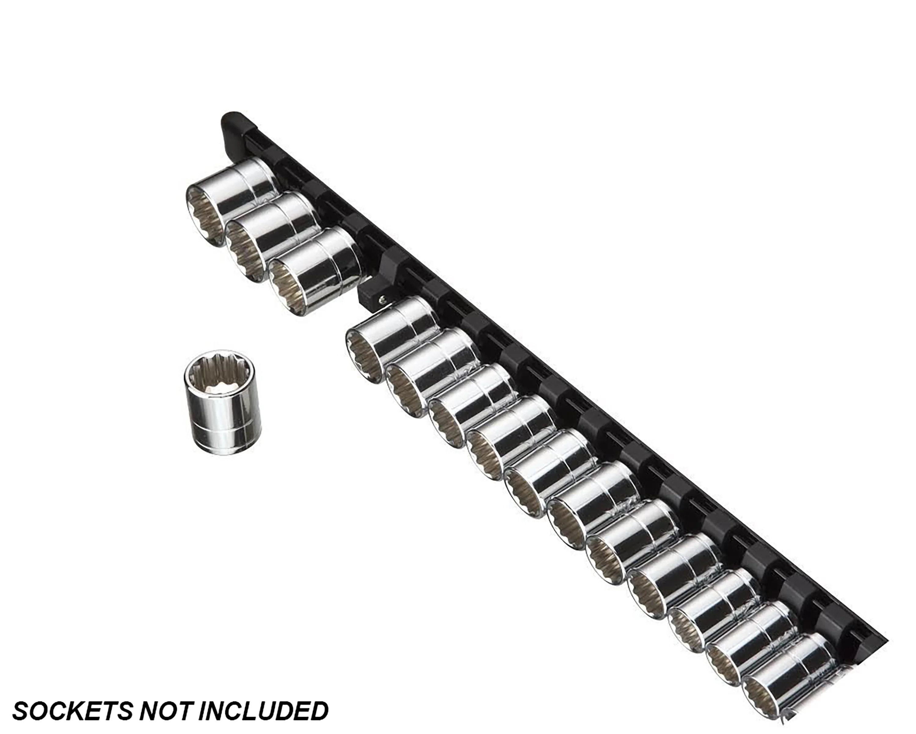 ARES 70086 - 1/2" Black Aluminum Socket Rail - Image 3