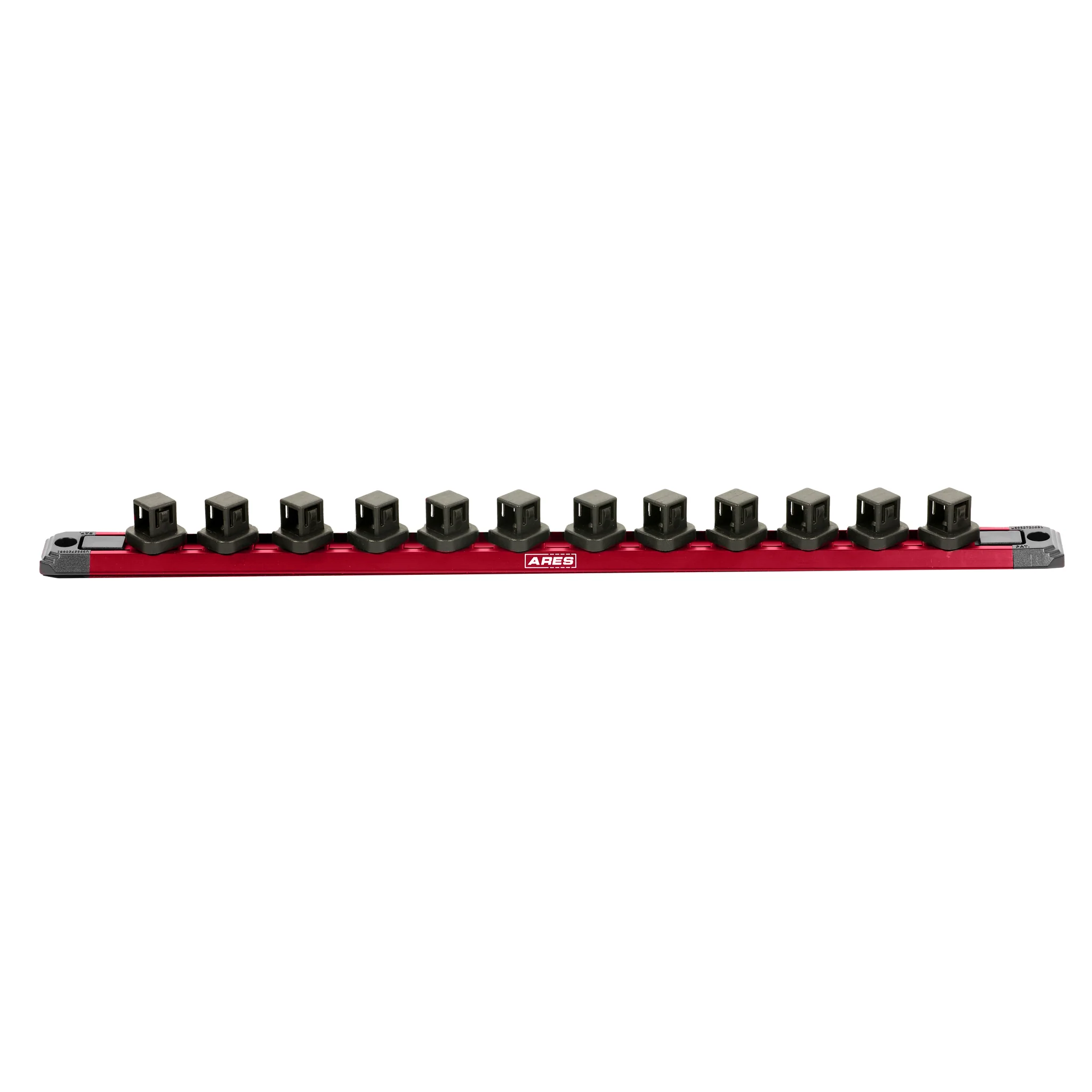 ARES 60170 - 1/2-Inch Drive 15.5-Inch Red Twist Lock Magnetic Socket Rail - Image 4