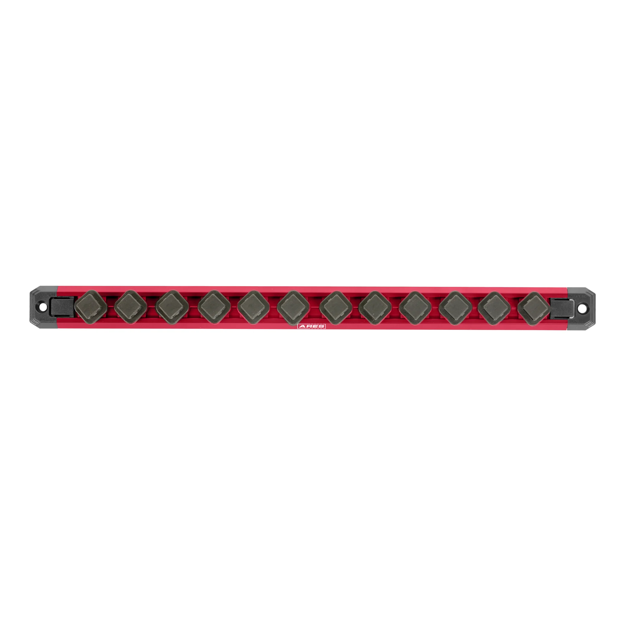 ARES 60170 - 1/2-Inch Drive 15.5-Inch Red Twist Lock Magnetic Socket Rail - Image 6