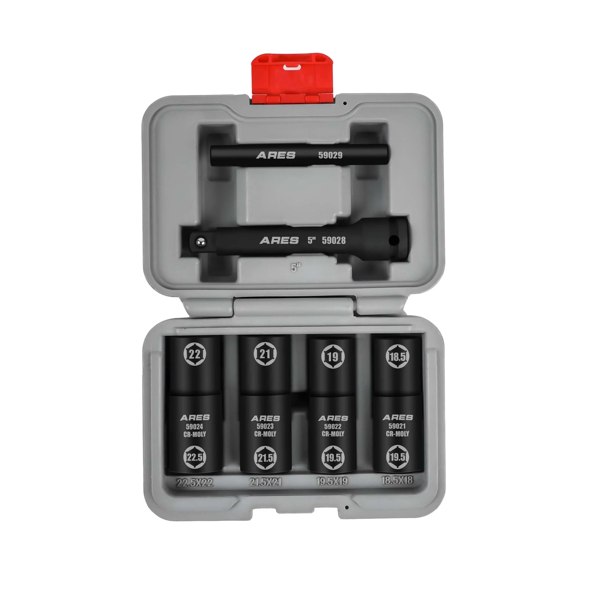 ARES 59065 - 6pc Half Size Lug Nut Flip Impact Socket Set - 1/2-Inch Drive - Image 4