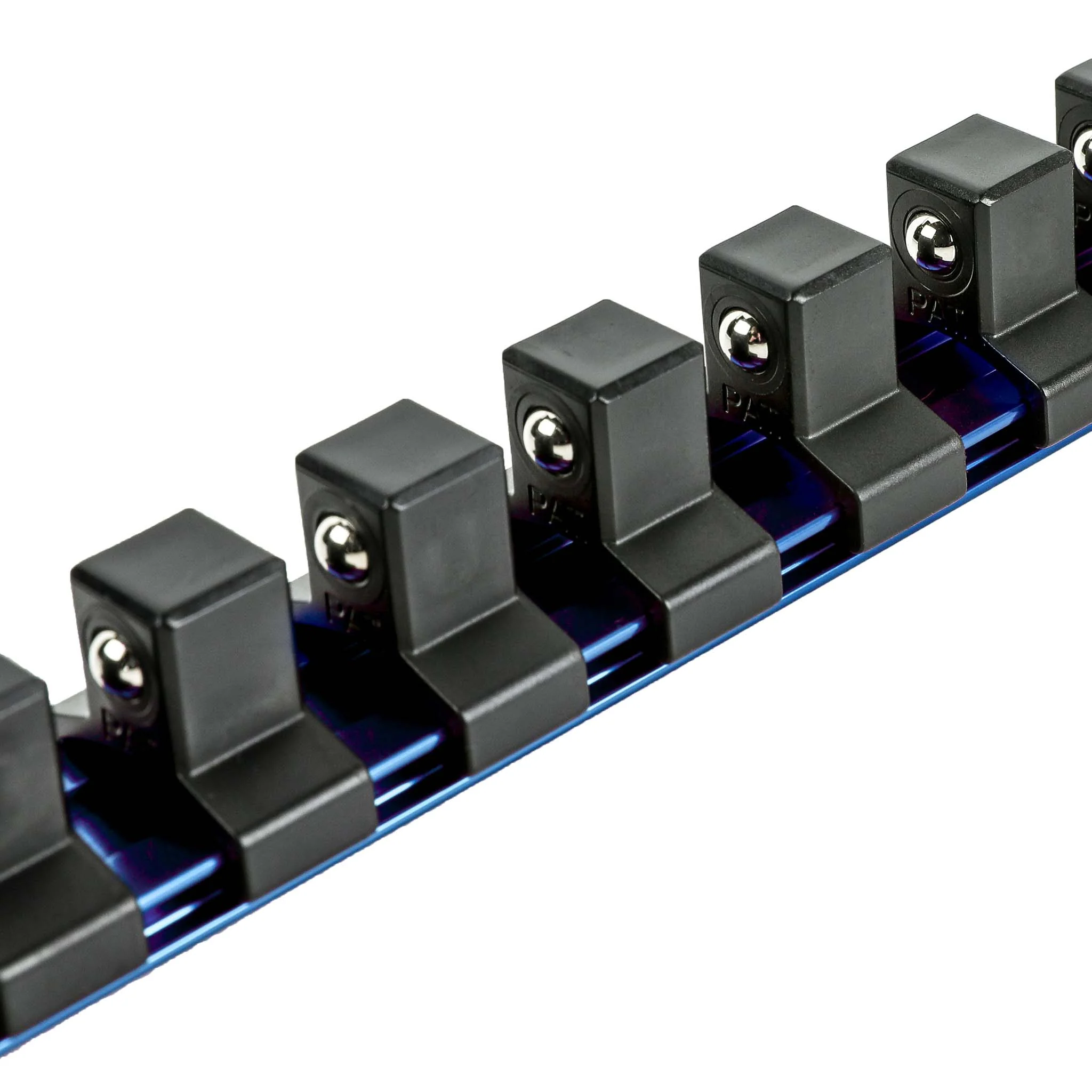 ARES 60106 - 1/2-Inch Drive Blue 9.84-Inch Socket Rail with Locking End Caps - Image 3