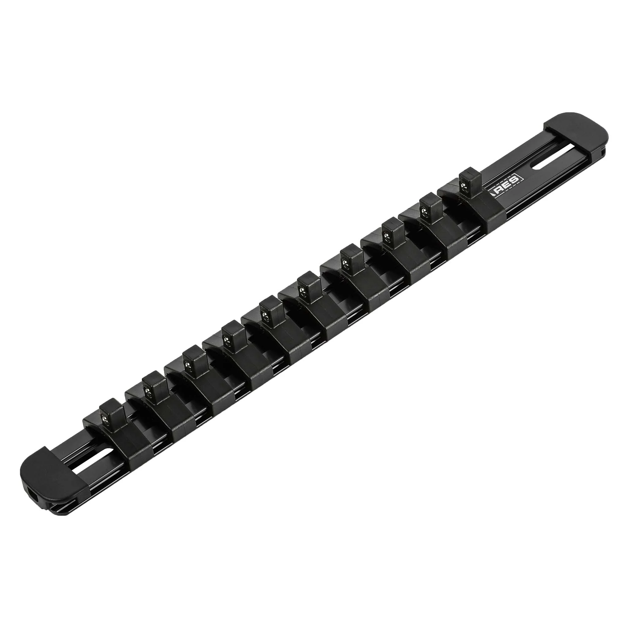 ARES 60096 - 1/4-Inch Drive Black 9.84-Inch Socket Rail with Locking End Caps - Image 2
