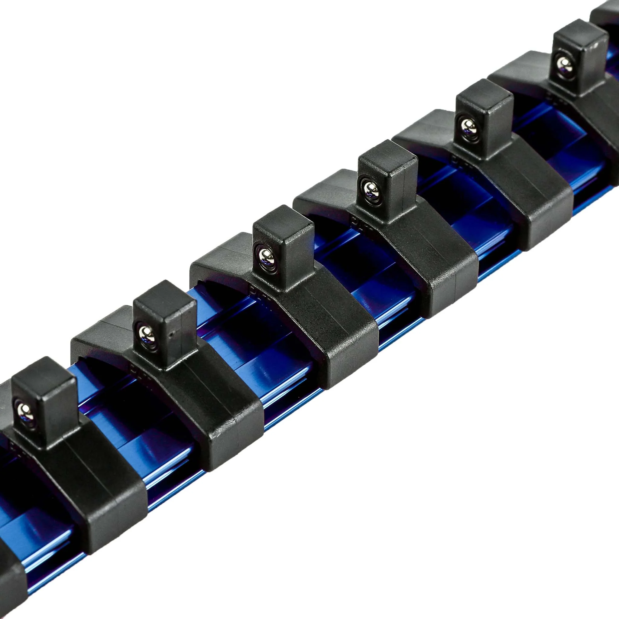 ARES 60098 - 1/4-Inch Drive Blue 9.84-Inch Socket Rail with Locking End Caps - Image 3