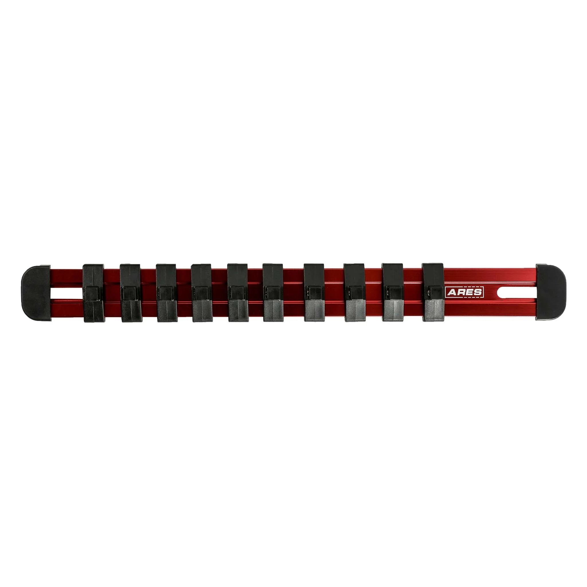ARES 60097 - 1/4-Inch Drive Red 9.84-Inch Socket Rail with Locking End Caps - Image 4
