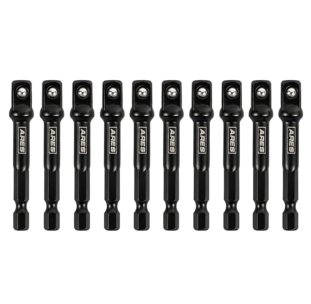 ARES 70387 - 10-Piece 3/8-Inch Drive 3-Inch Impact Grade Socket Adapter Set