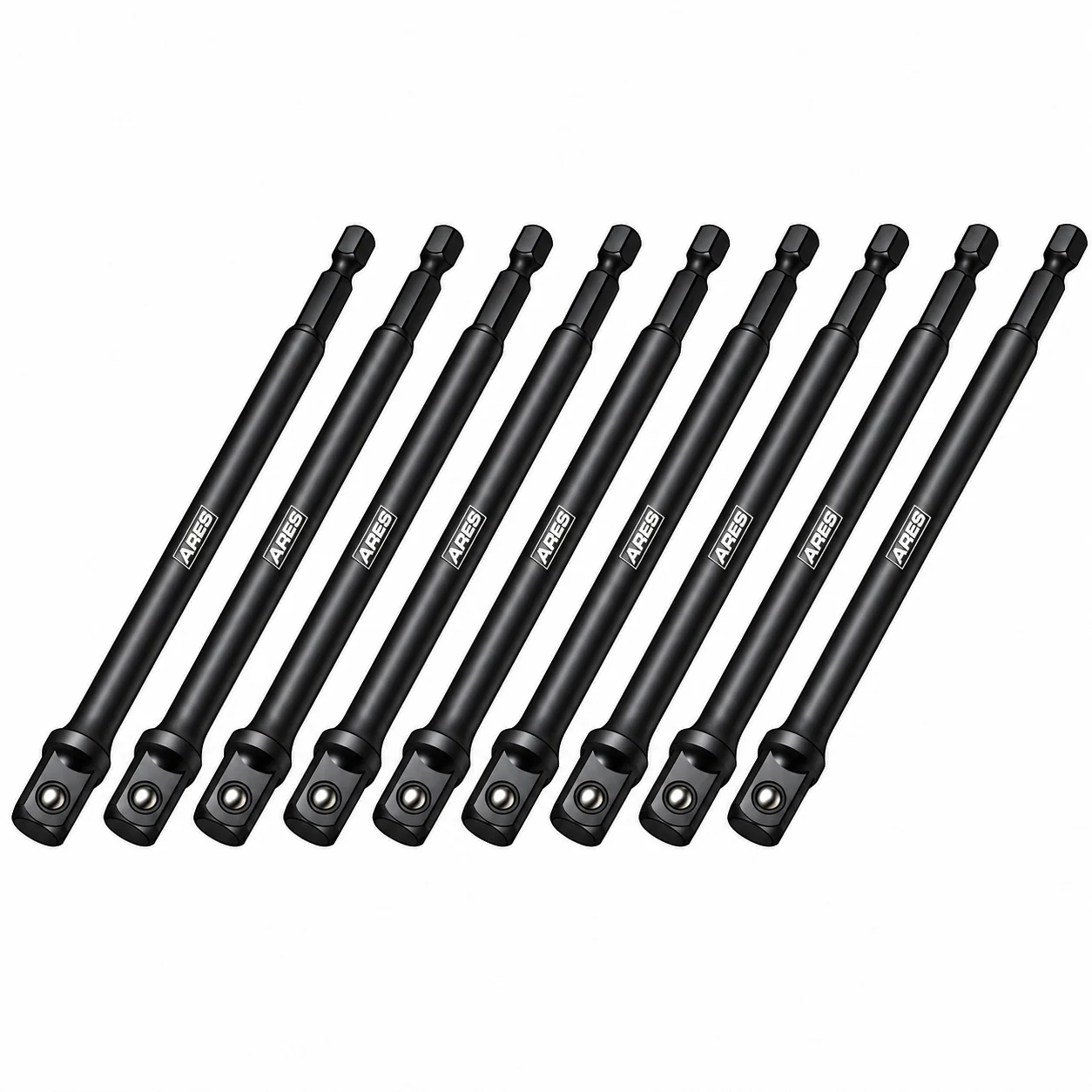 ARES 70388 - 10-Piece 3/8-Inch Drive 6-Inch Impact Grade Socket Adapter Set - Image 3