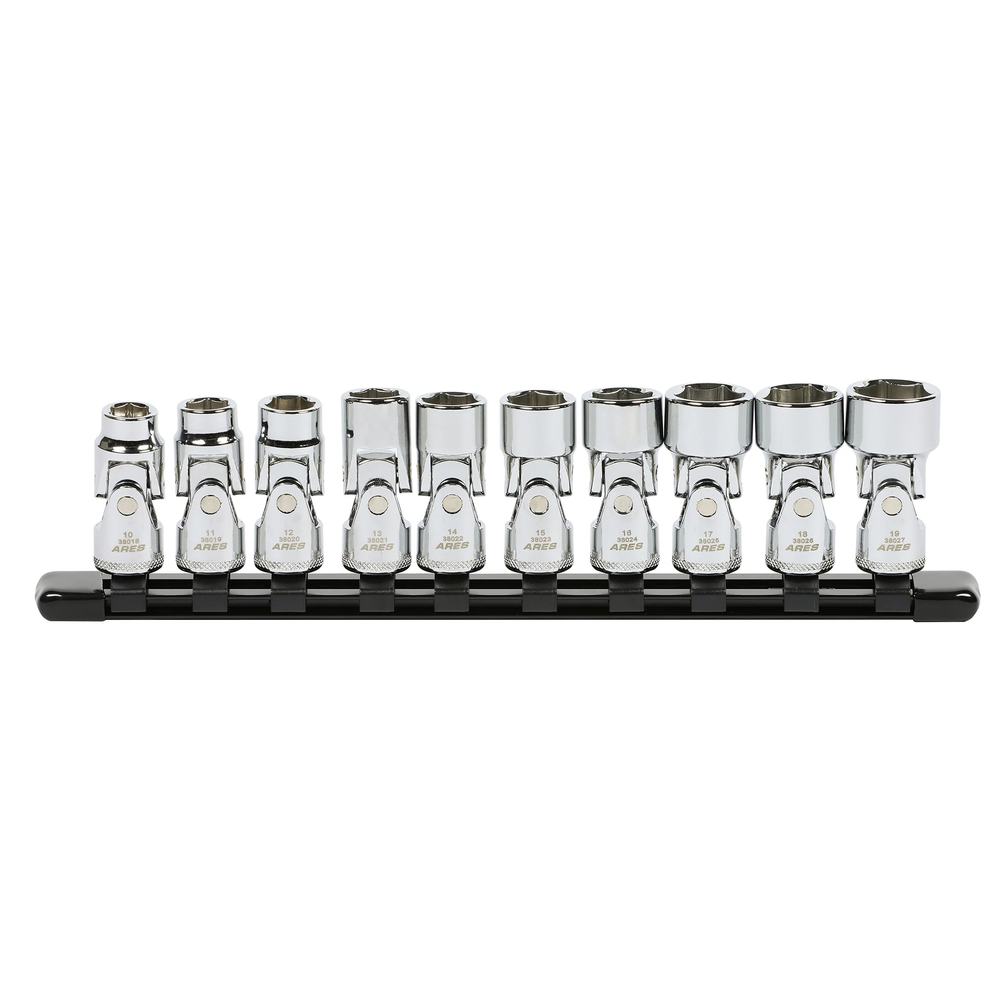 ARES 39015 - 10-Piece 3/8-Inch Drive Metric Universal Flex Socket Set - Image 6