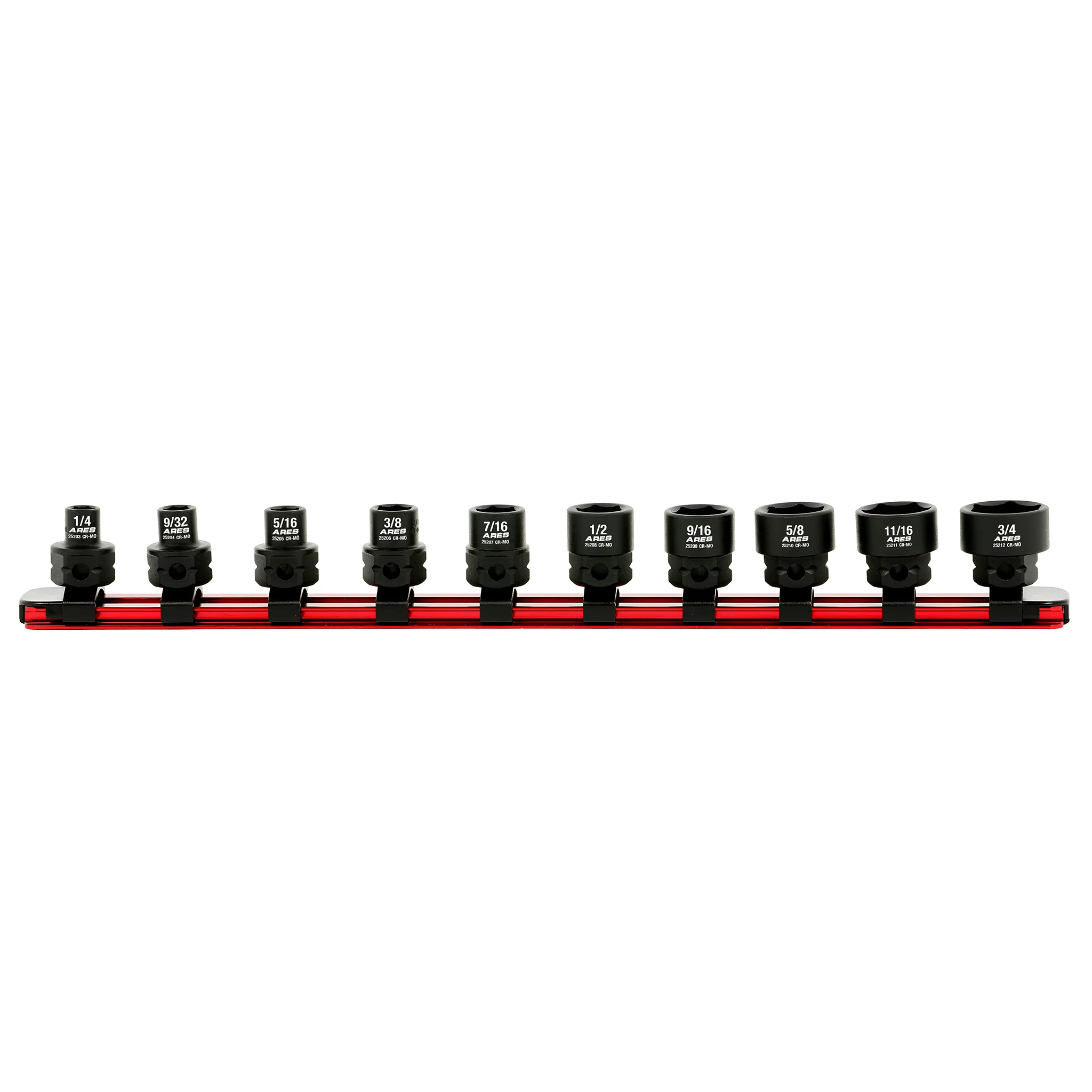 ARES 29019 - 10-Piece 3/8-Inch Drive SAE Low Profile Nano Impact Socket Set - Image 5