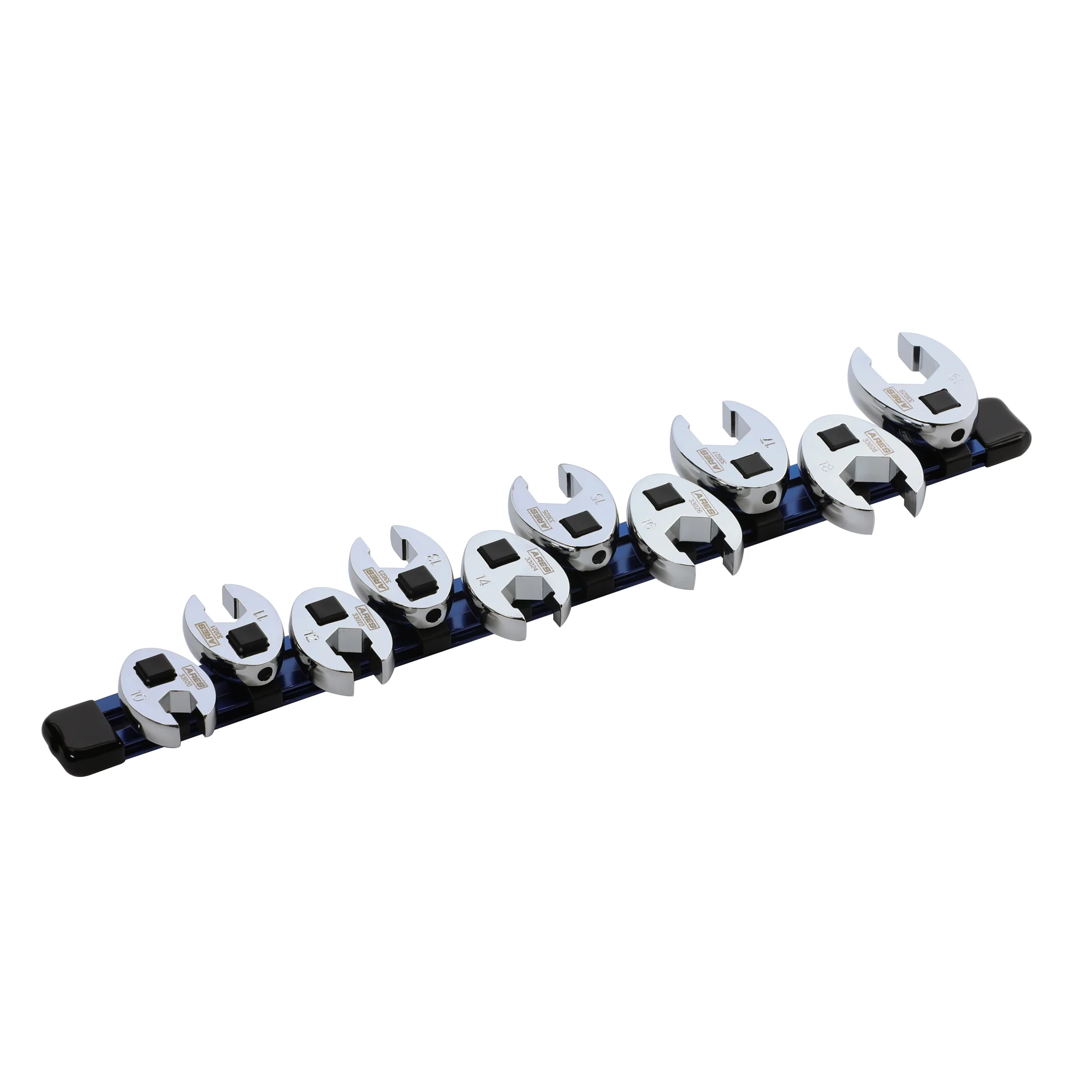 ARES 33010 - 10-Piece Metric Flare Nut Crowfoot Wrench Set - Image 11