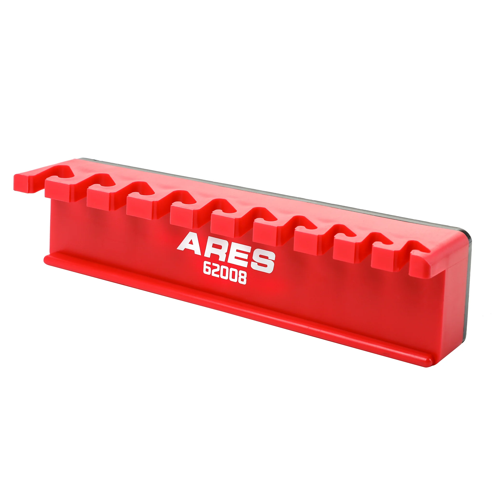 ARES 62008 - 10-Piece Red Magnetic Wrench Organizer - Image 5