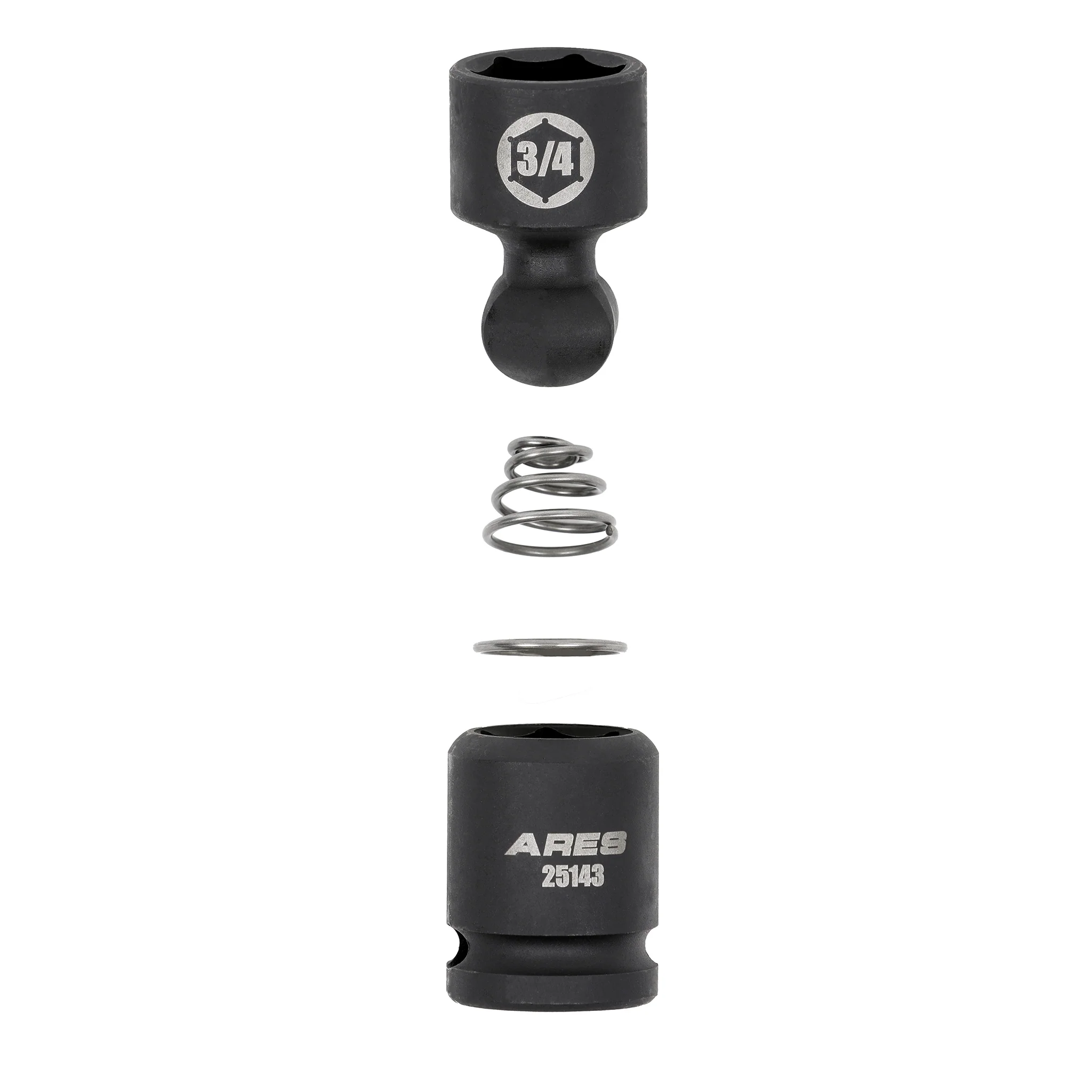 ARES 25137 - 10-Piece SAE Pinless Universal Swivel Impact Socket Set - Image 7