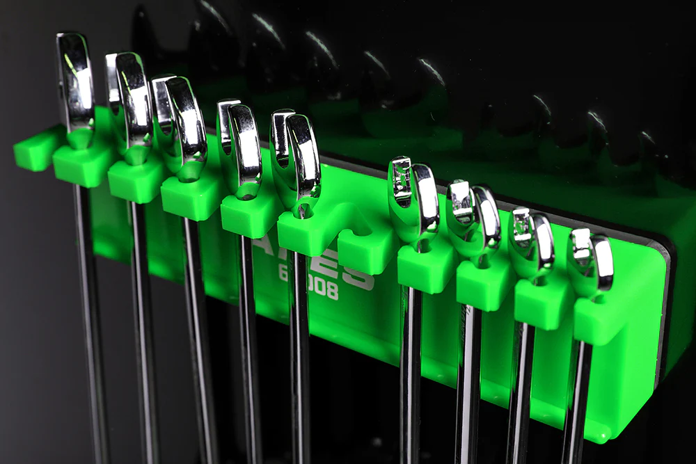 ARES 62057 - 10-Slot Green Magnetic Wrench Organizer - Image 5