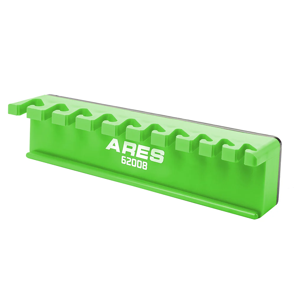 ARES 62057 - 10-Slot Green Magnetic Wrench Organizer - Image 9