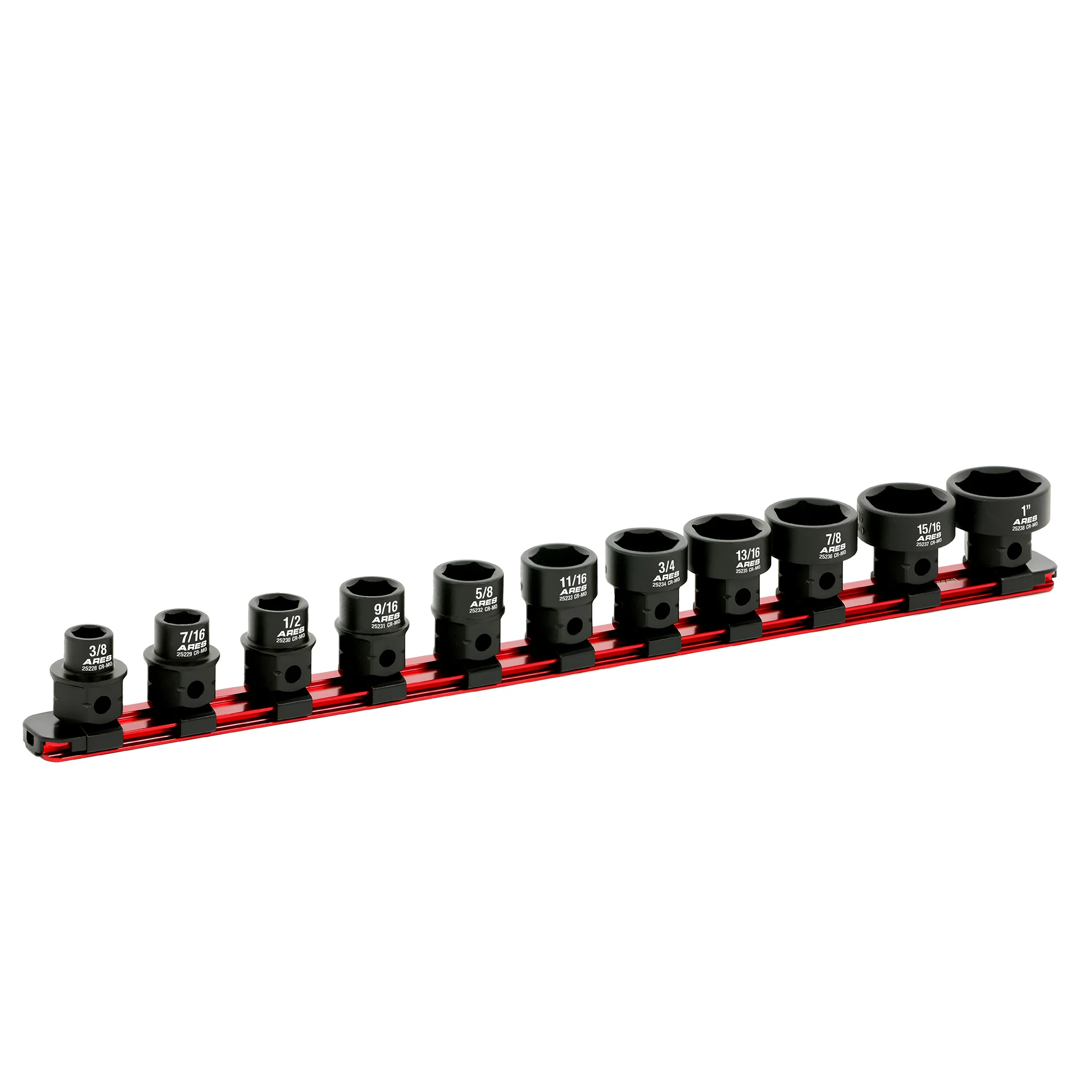 ARES 29021 - 11-Piece 1/2-Inch Drive SAE Low Profile Nano Impact Socket Set - Image 4