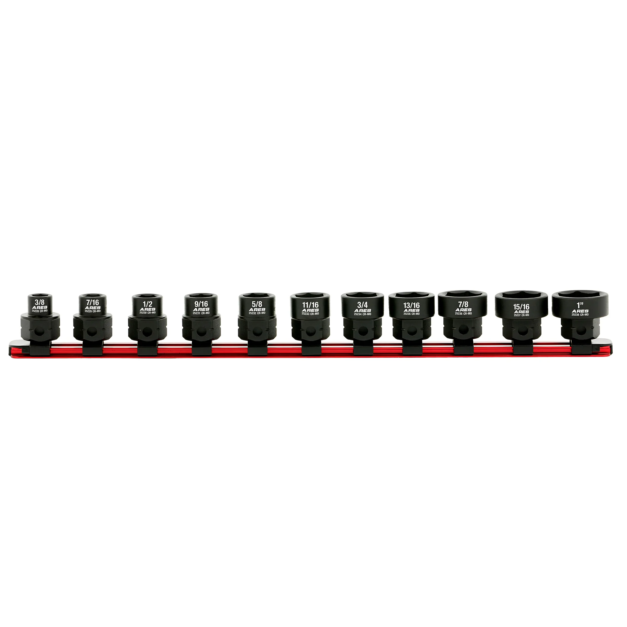 ARES 29021 - 11-Piece 1/2-Inch Drive SAE Low Profile Nano Impact Socket Set - Image 5