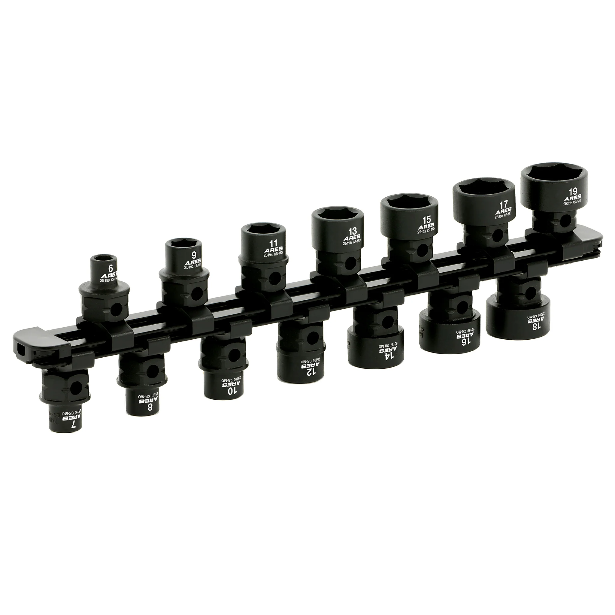 ARES 29018 - 14-Piece 3/8-Inch Drive Metric Low Profile Nano Impact Socket Set - Image 3