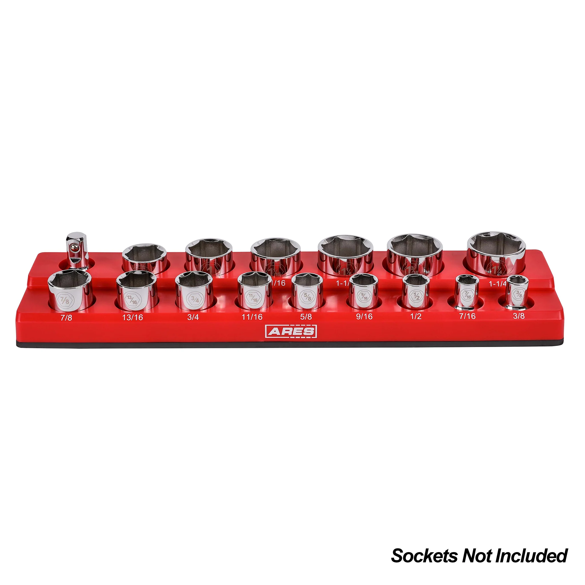 ARES 70236 - 16-Piece 1/2" Red SAE Magnetic Socket Holder - Image 3