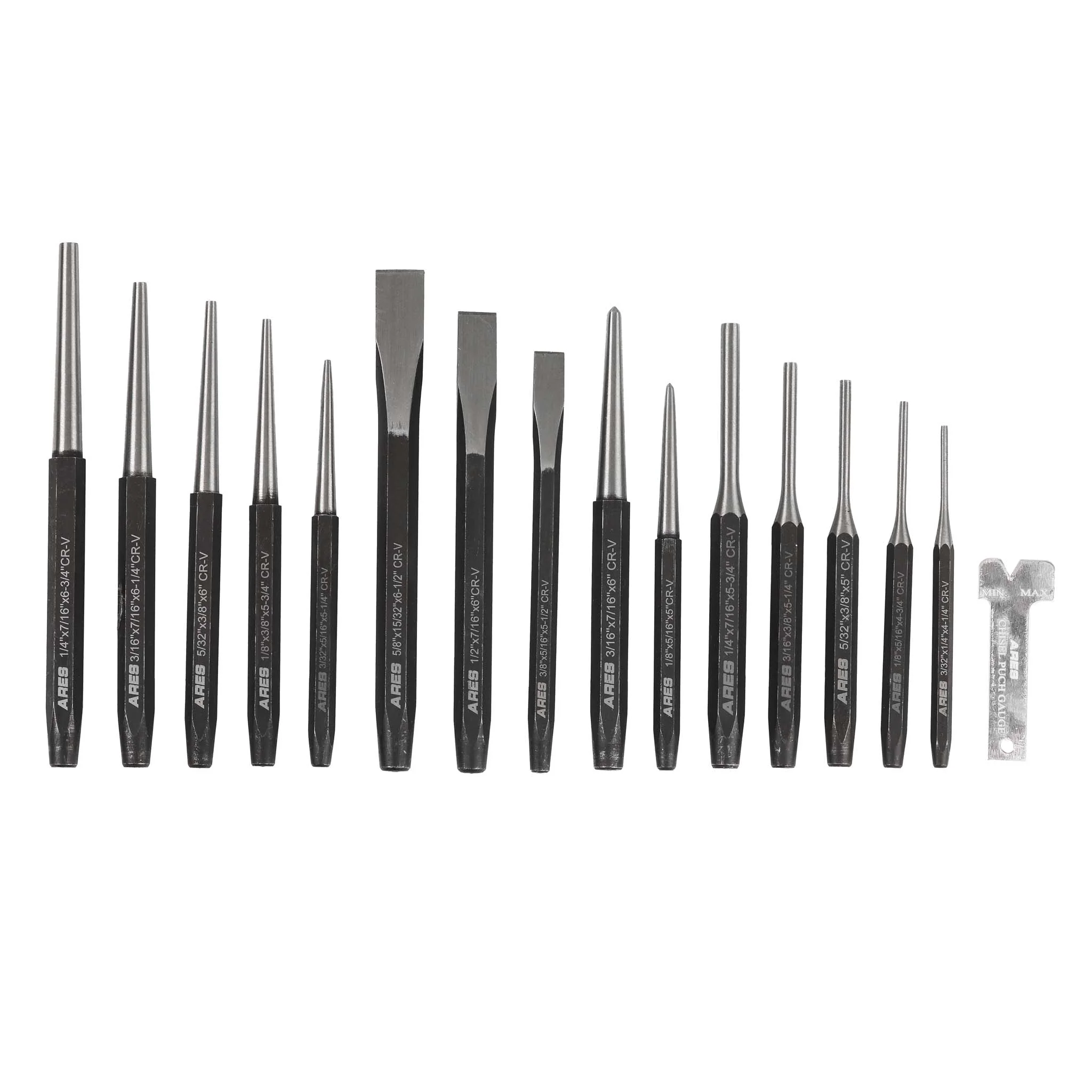 ARES 50005 - 16-Piece Punch and Chisel Set - Image 5