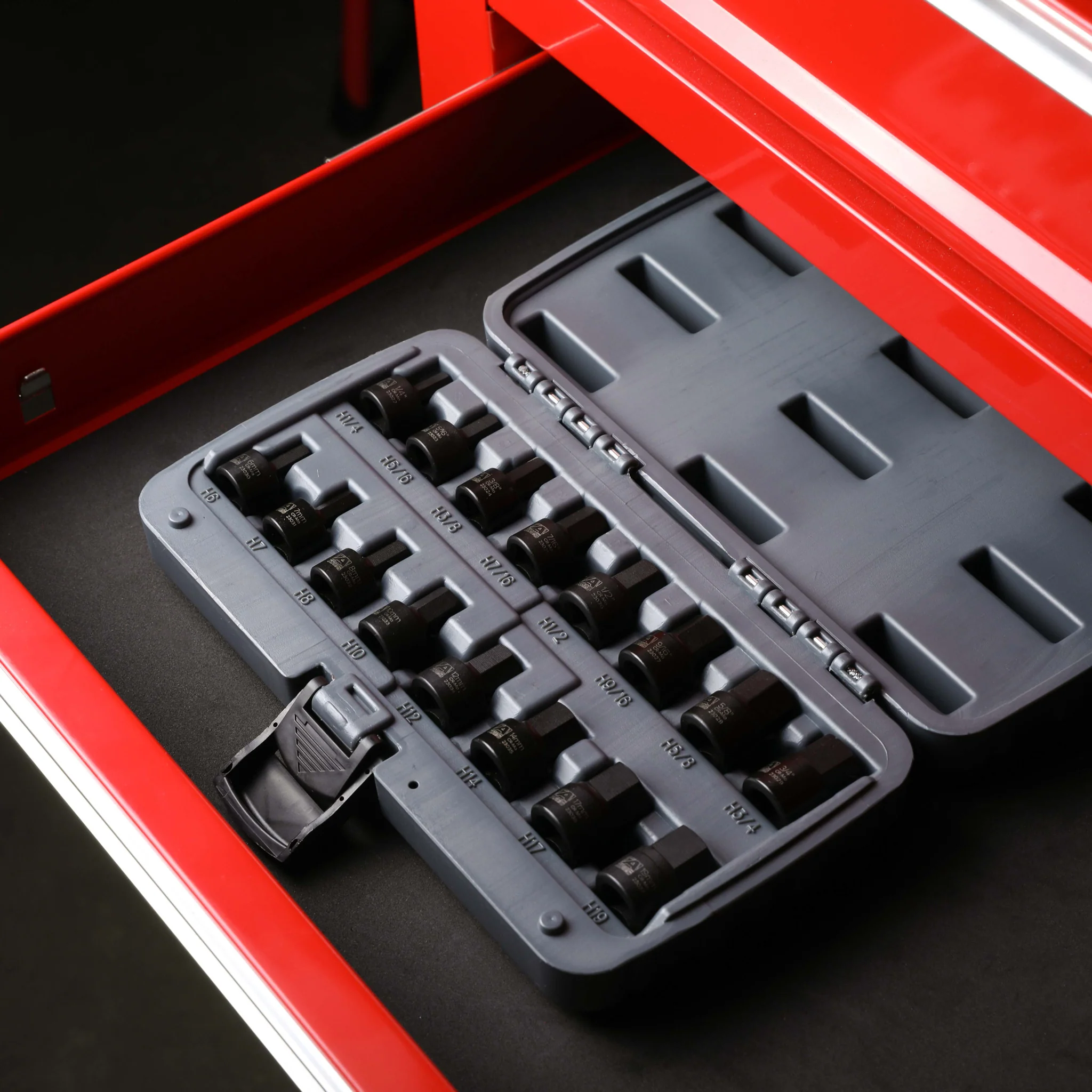 ARES 23021 - 16-Piece Stubby Impact SAE and Metric Hex Bit Socket Set - Image 3