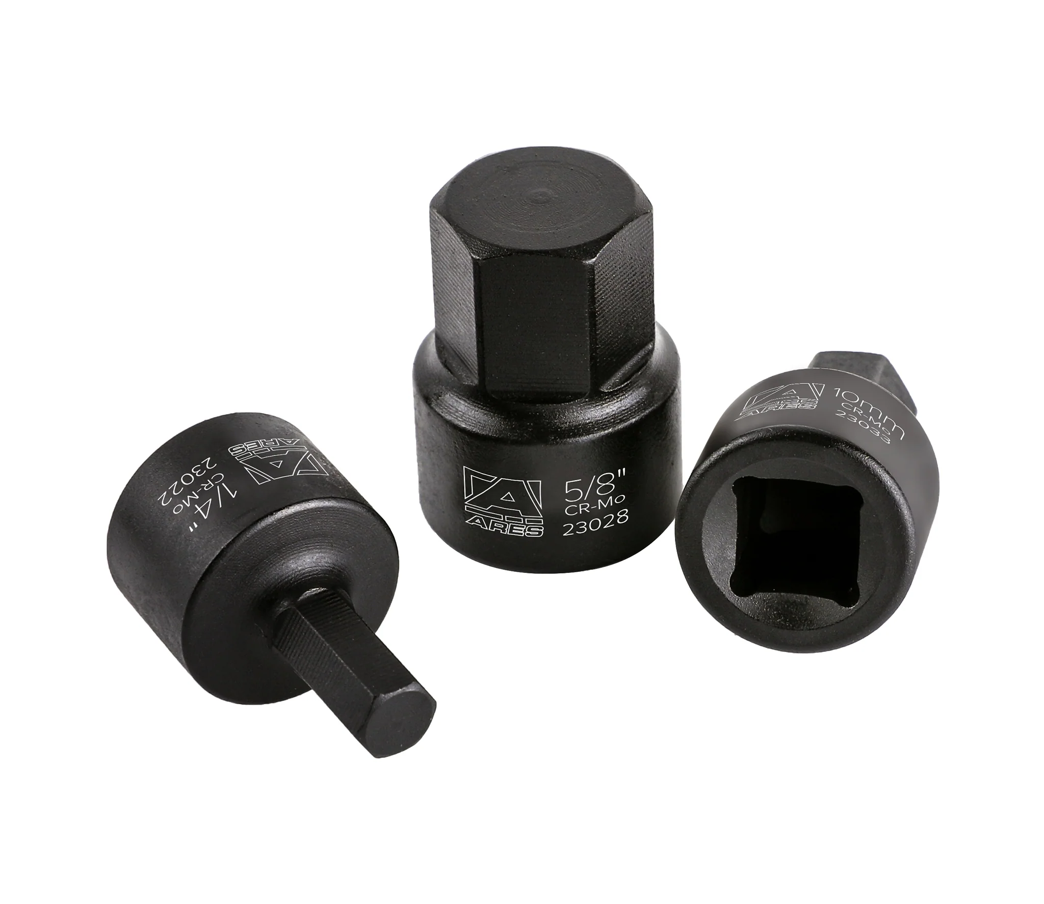ARES 23021 - 16-Piece Stubby Impact SAE and Metric Hex Bit Socket Set - Image 6