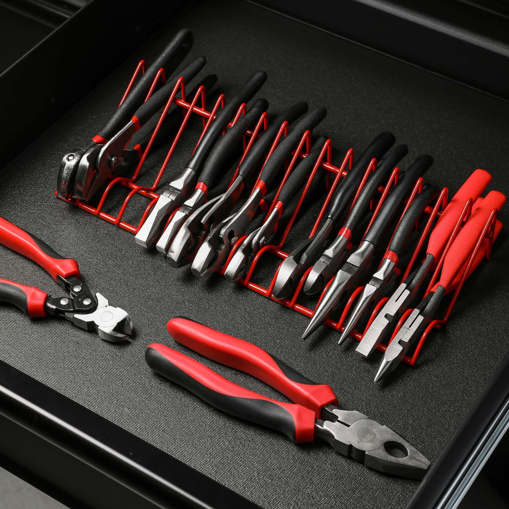 ARES 62003 - 16-Slot Red Plier Rack - Image 3