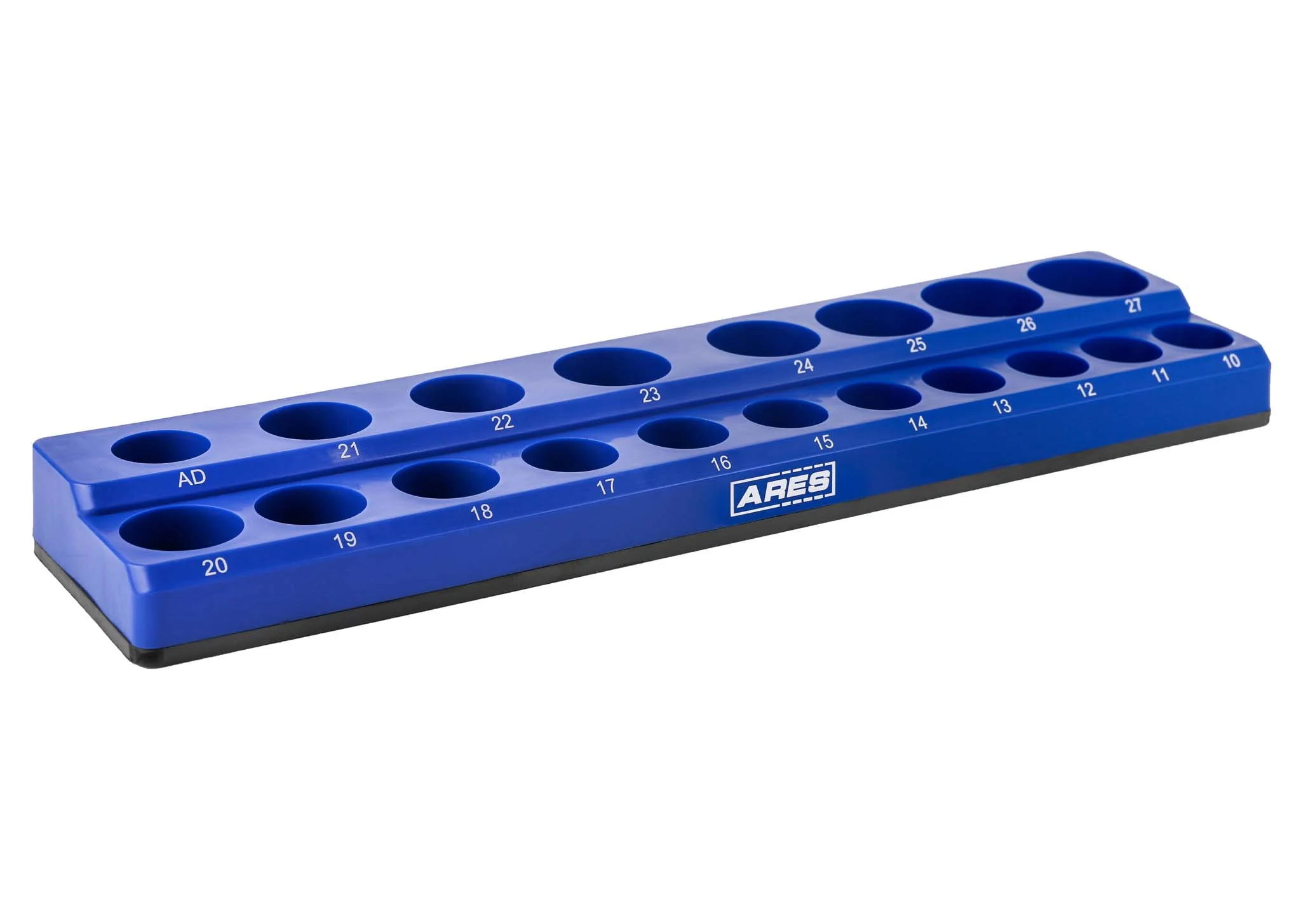 ARES 60010 - 19-Piece 1/2-Inch Blue Metric Magnetic Socket Organizer - Image 5