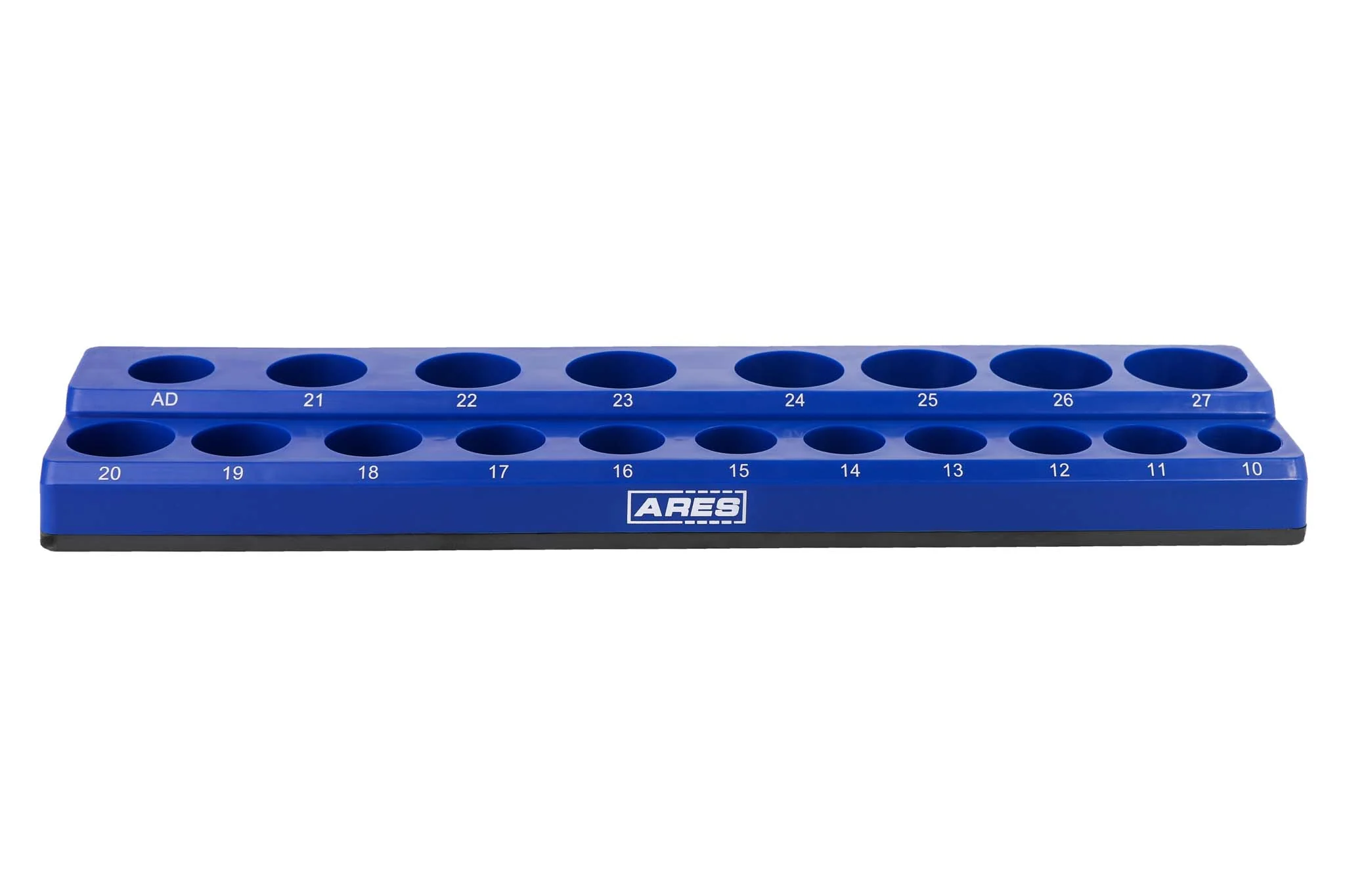 ARES 60010 - 19-Piece 1/2-Inch Blue Metric Magnetic Socket Organizer - Image 7