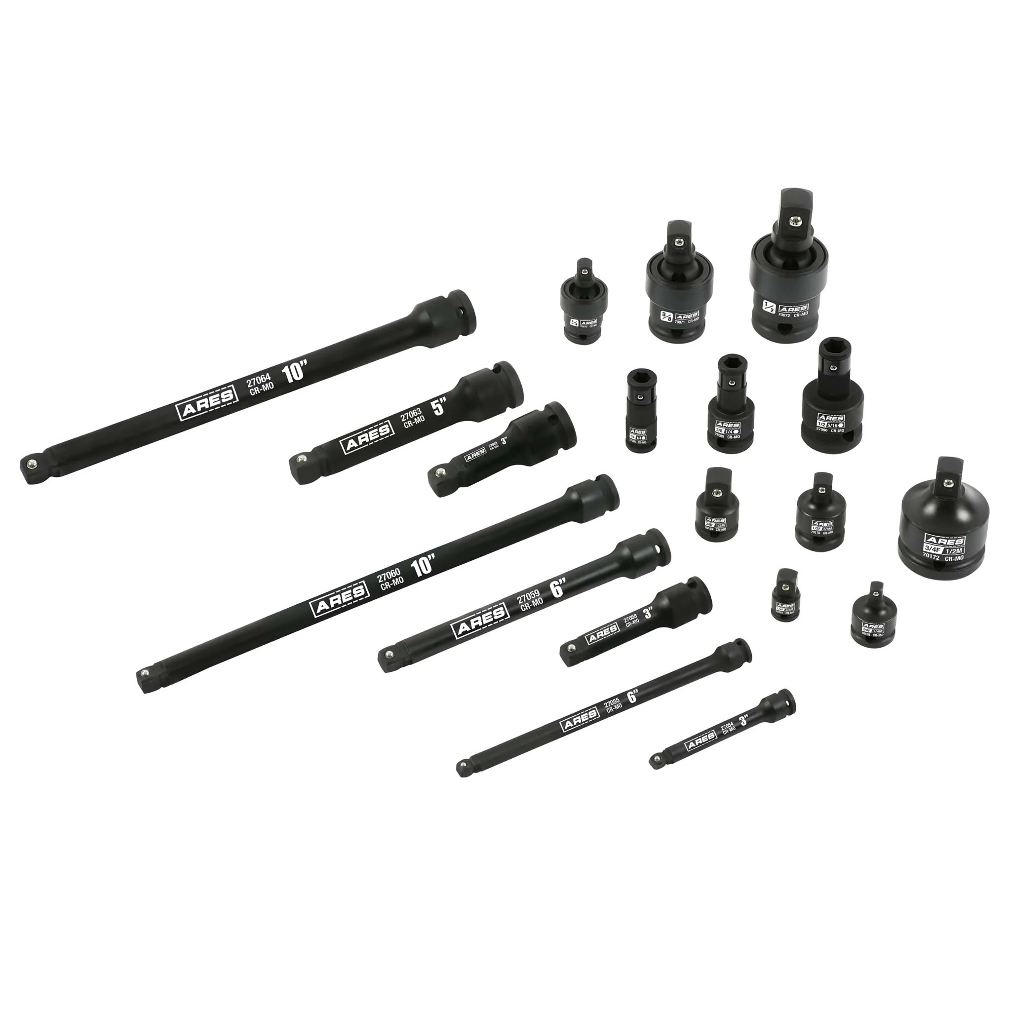 ARES 27071 - 19-Piece Impact Socket Accessories Set - Image 3