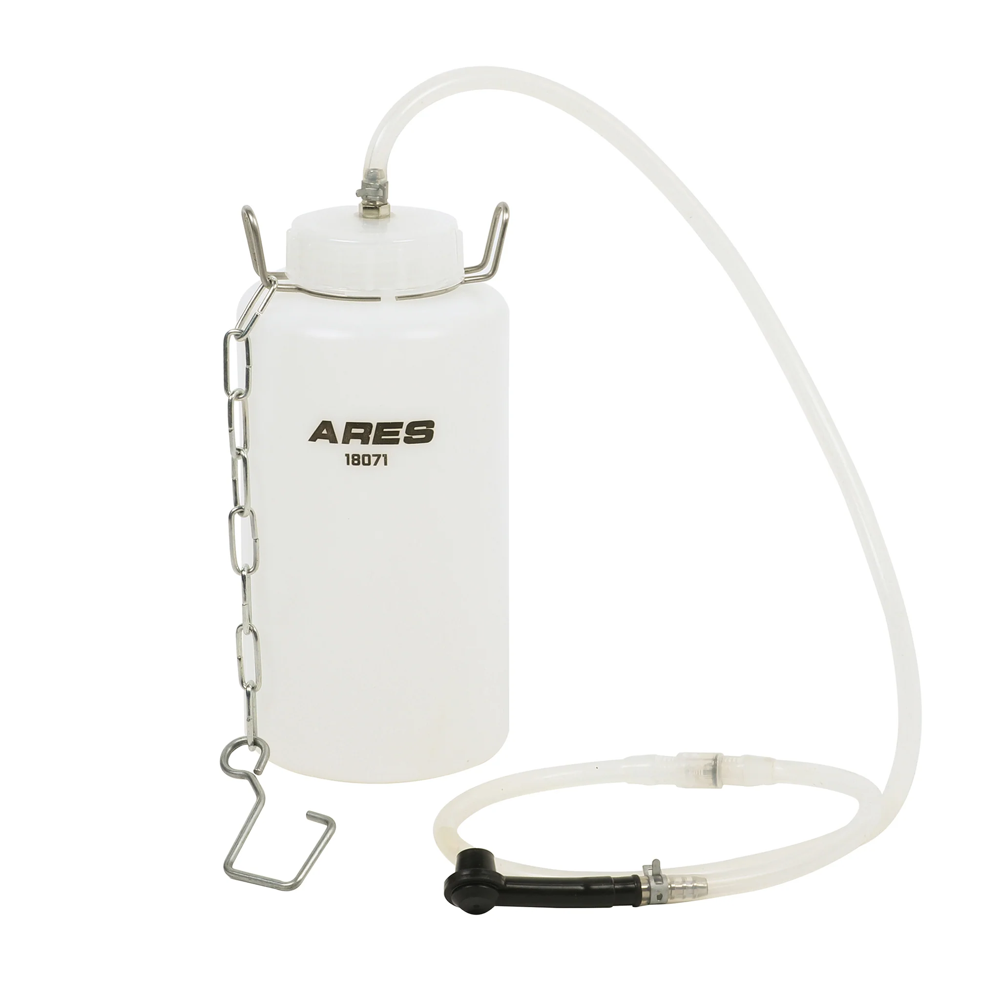 ARES 18071 - 1L Brake Bleeding Fluid Reservoir Bottle with Check Valve