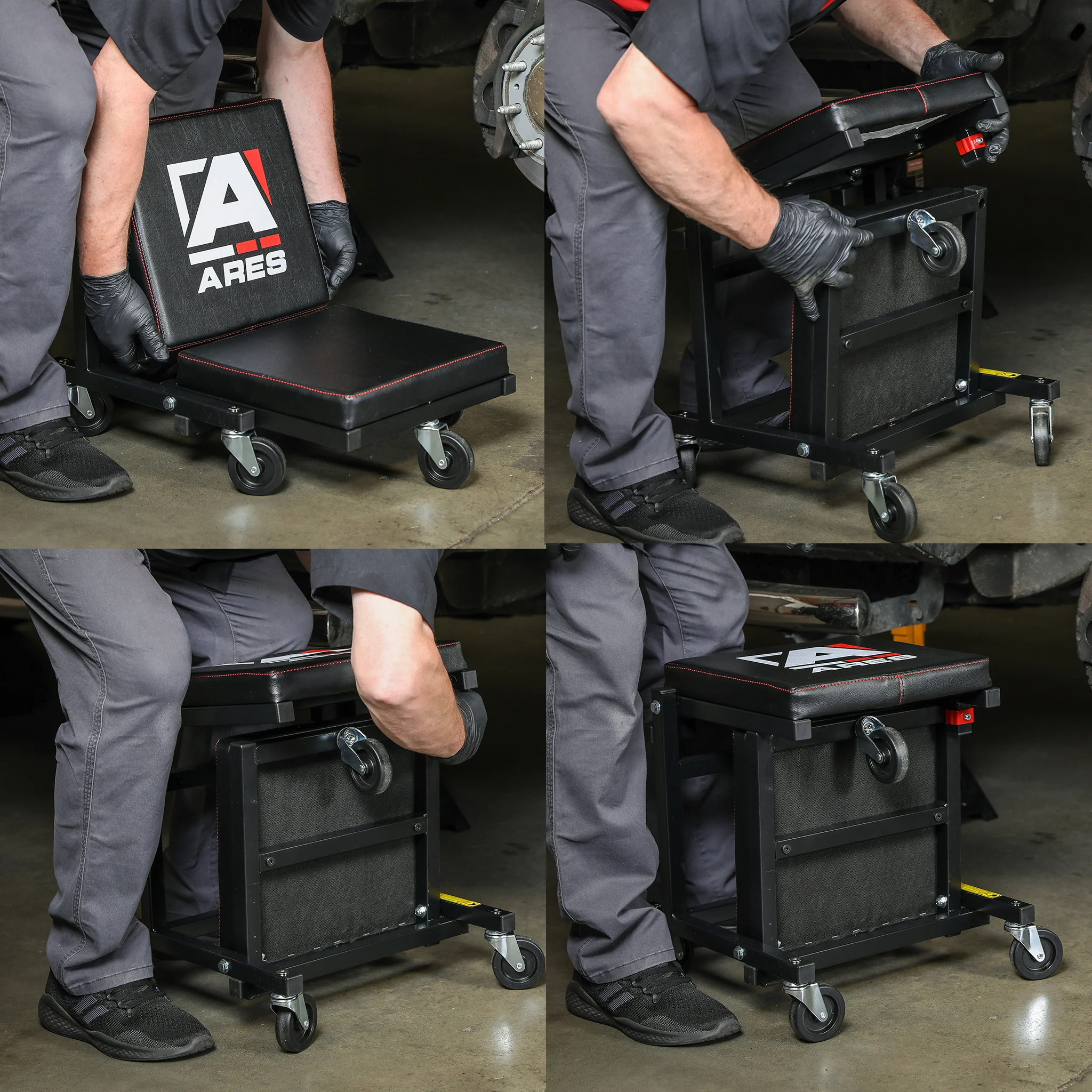 ARES 62031 - 2-in-1 Low Profile Creeper Seat - Image 10