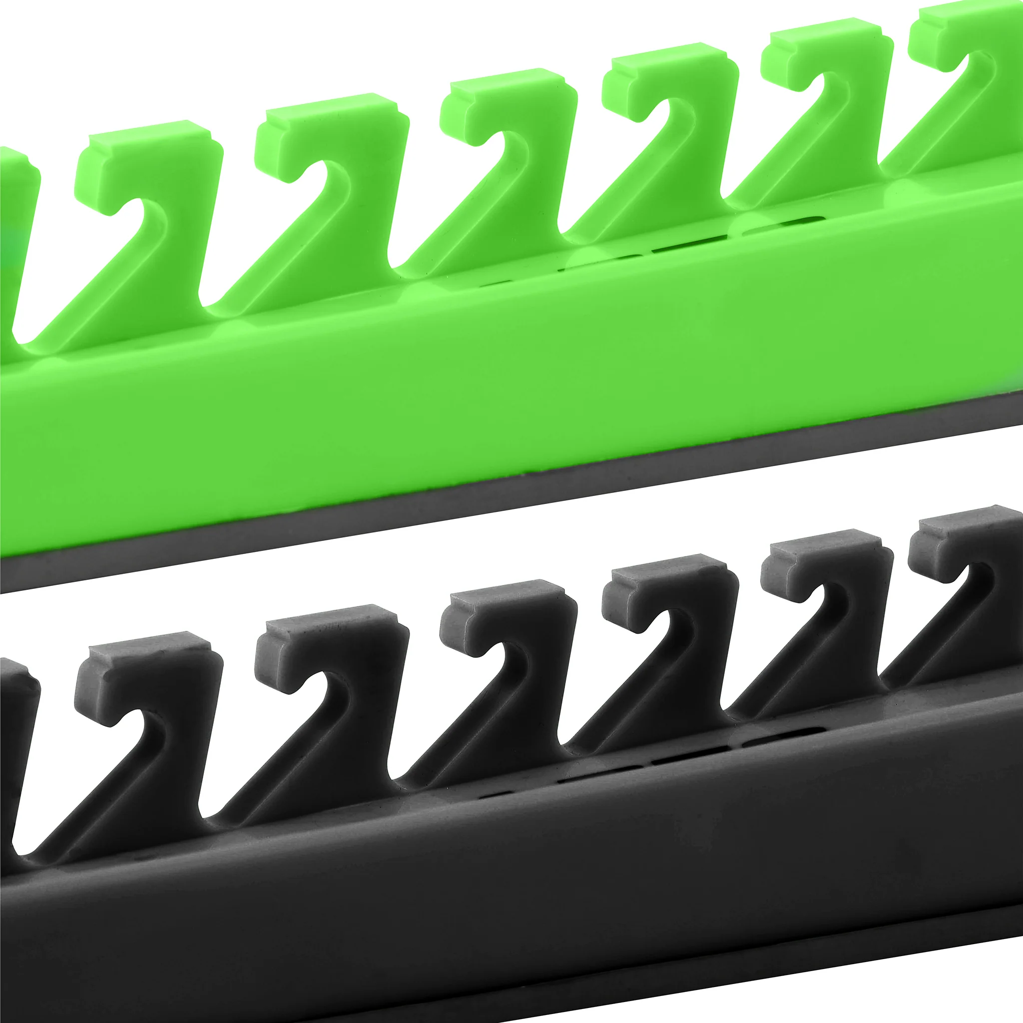 ARES 62058 - 2-Pack 10-Slot Green and Black Magnetic Wrench Organizer Set - Image 6