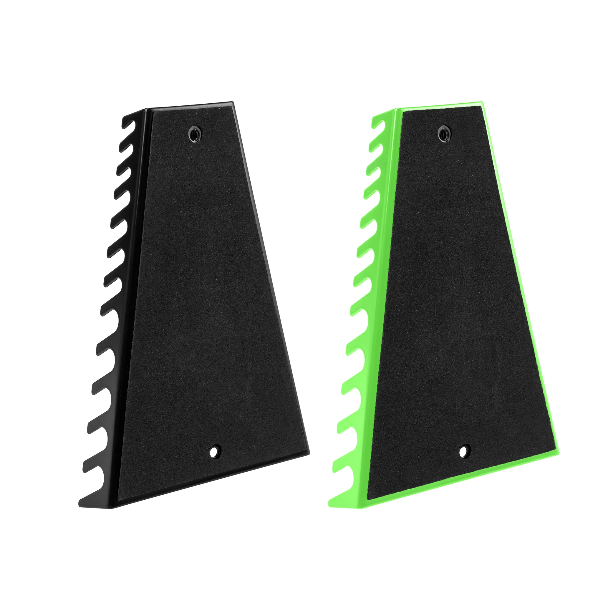 ARES 62060 - 2-Piece 12-Slot Green and Black Metal Magnetic Wrench Organizer Set - Image 4