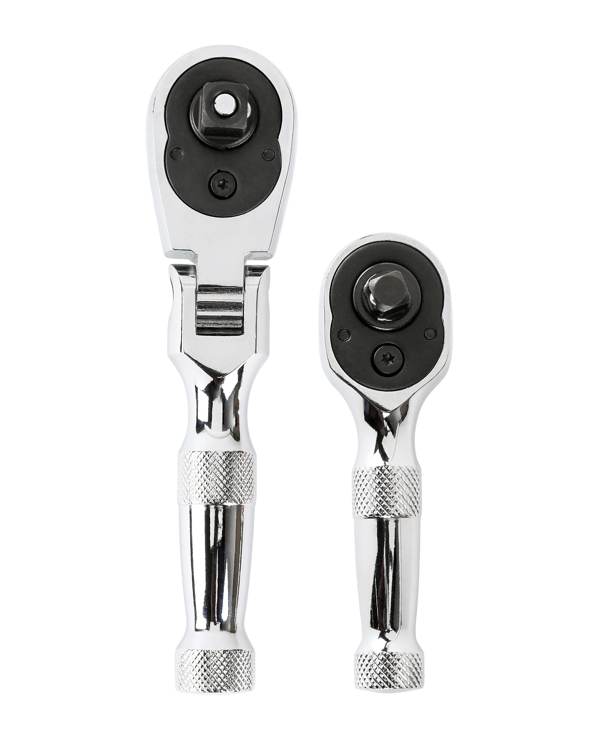 ARES 42042 - 2-Piece 3/8-inch Drive Flex Head Stubby Ratchet and 1/4-Inch Drive Stubby Ratchet and Bit Driver Set - Image 3