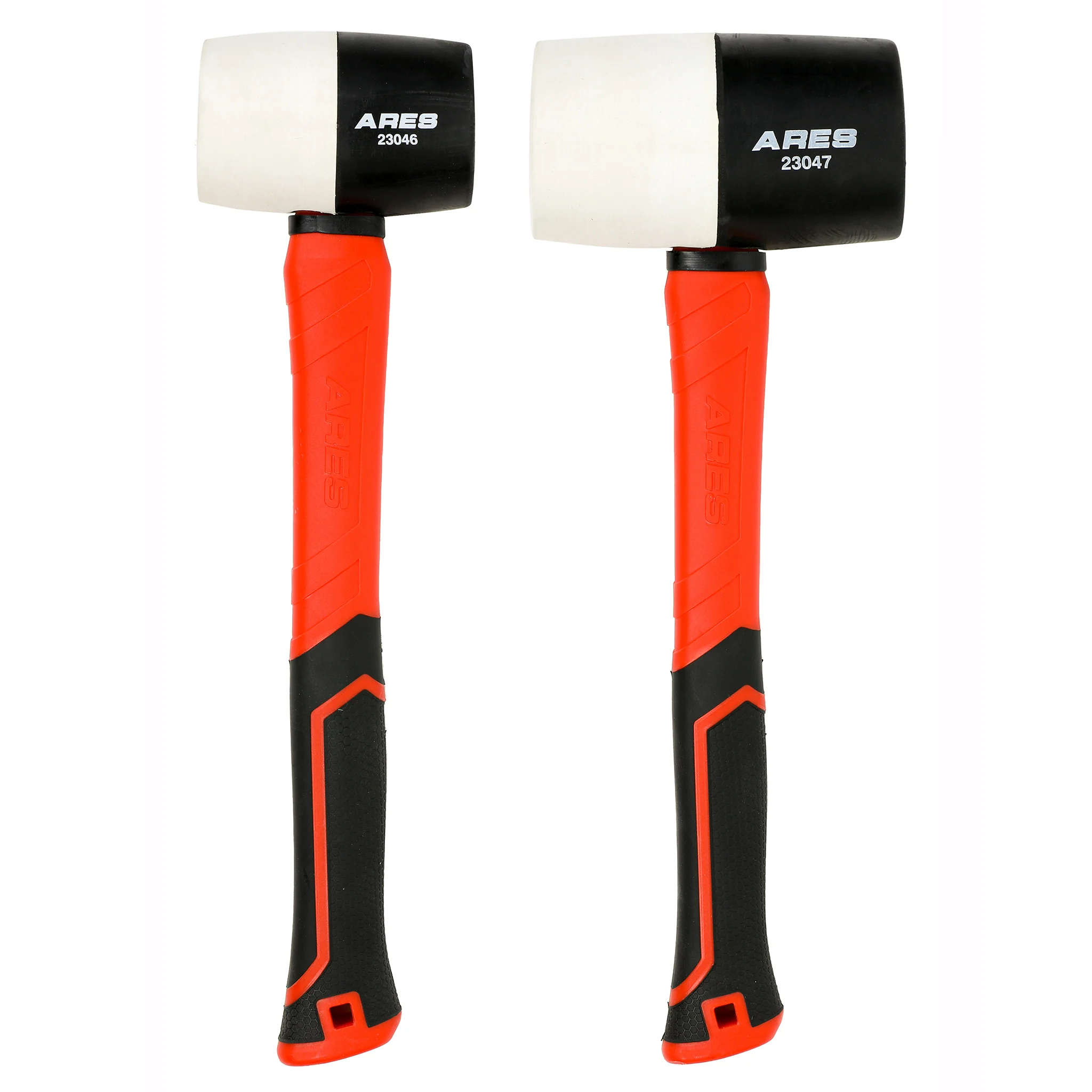 ARES 23059 - 2-Piece Fiberglass Handle Double Faced Soft Mallet Set