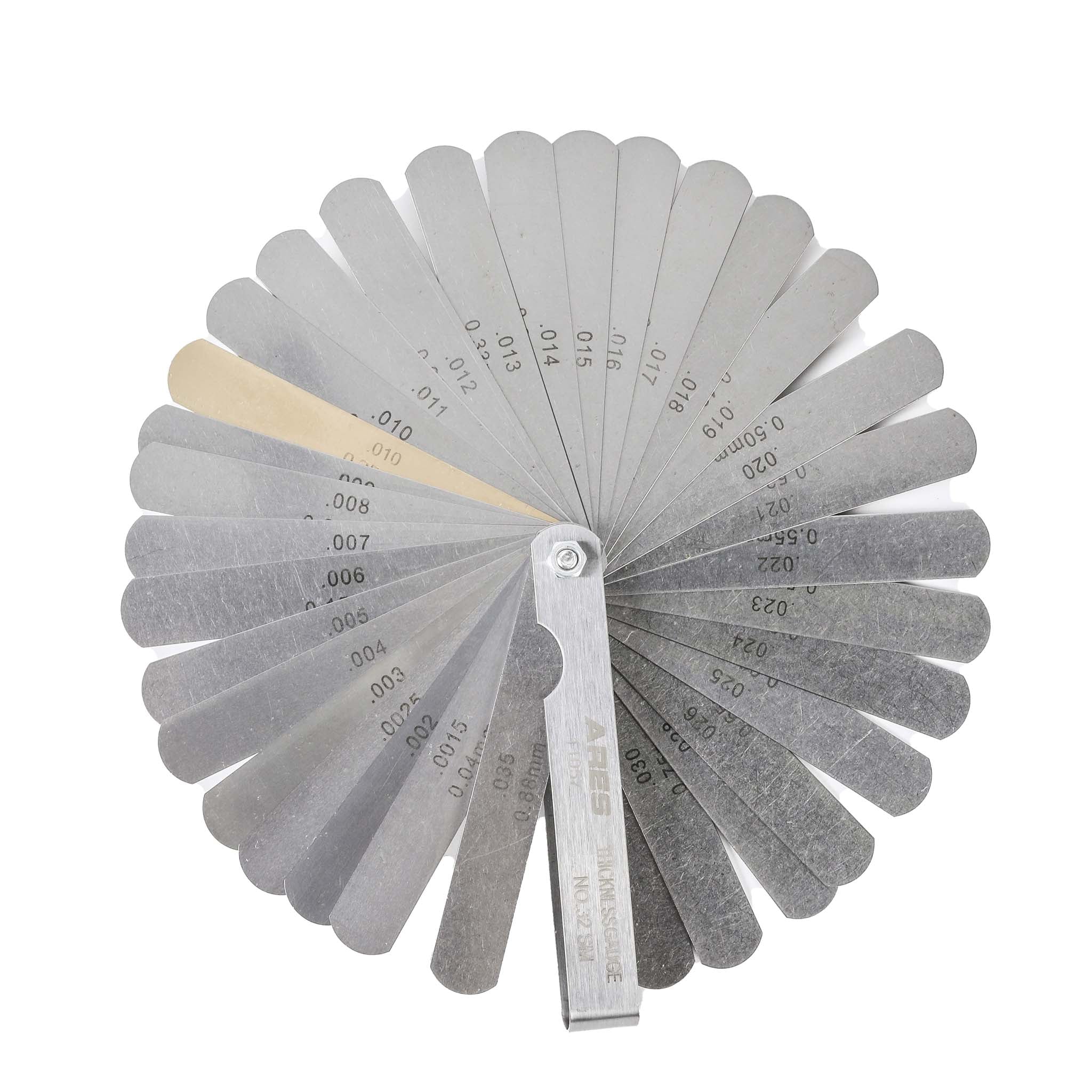 ARES 11043 - 2-Piece Straight Feeler Gauge & Offset Feeler Gauge Set - Image 4