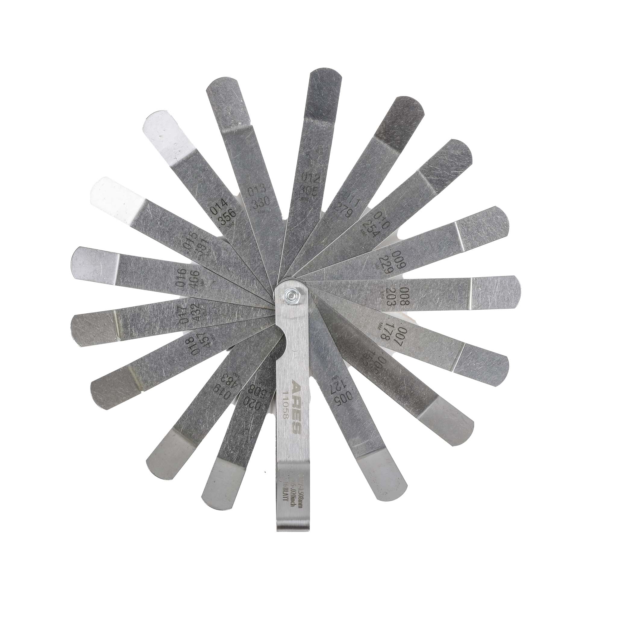 ARES 11043 - 2-Piece Straight Feeler Gauge & Offset Feeler Gauge Set - Image 5