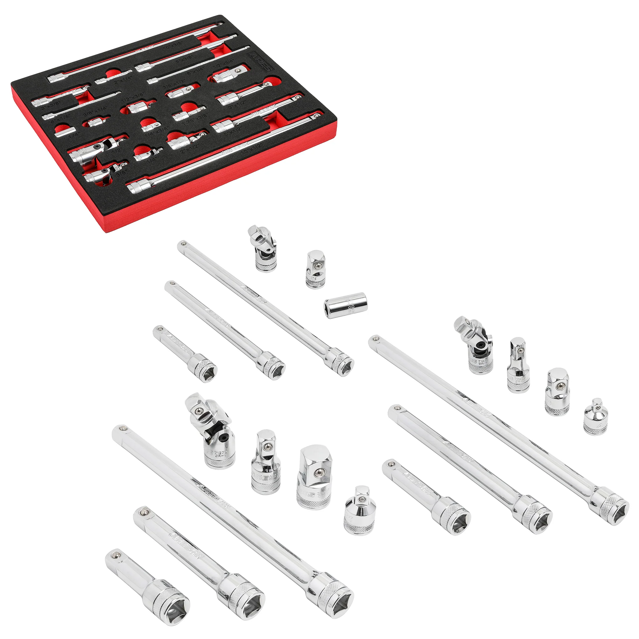 ARES 40003 - 20-Piece Socket Accessory Set - Image 7