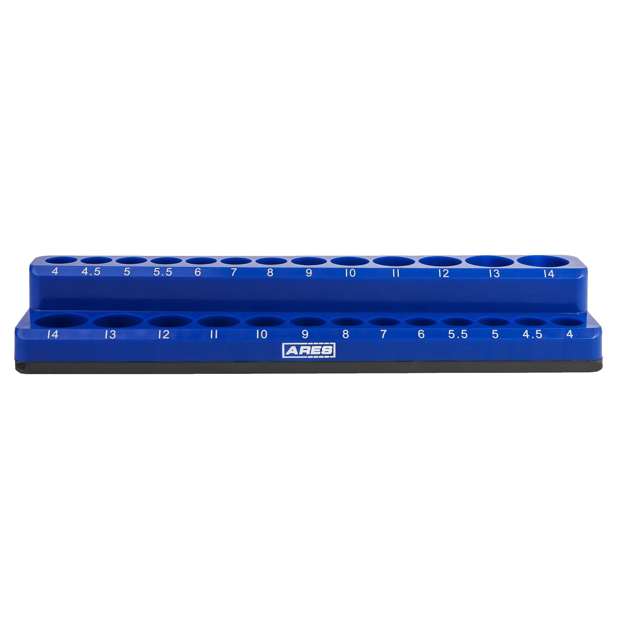 ARES 60006 - 26-Piece 1/4" Blue Metric Magnetic Socket Organizer - Image 5