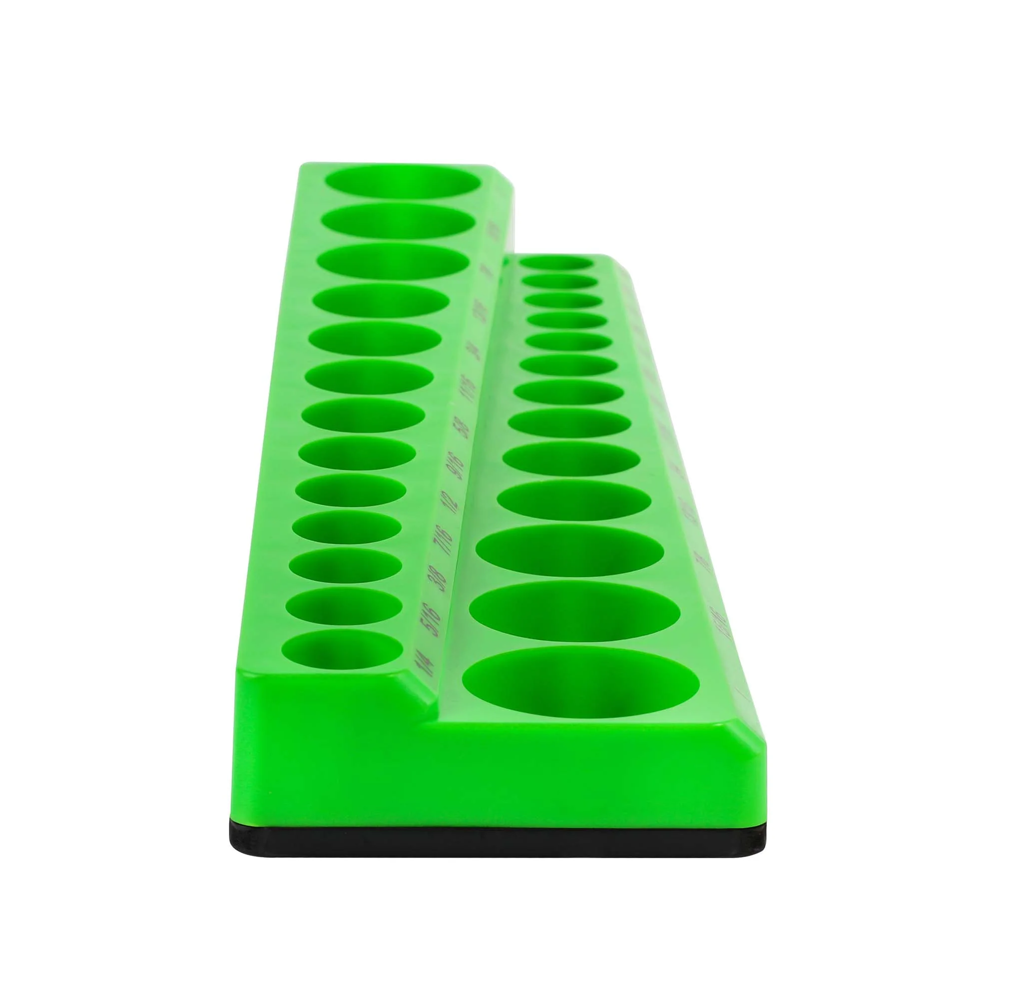 ARES 60007 - 26-Piece 3/8" Green SAE Magnetic Socket Organizer - Image 5