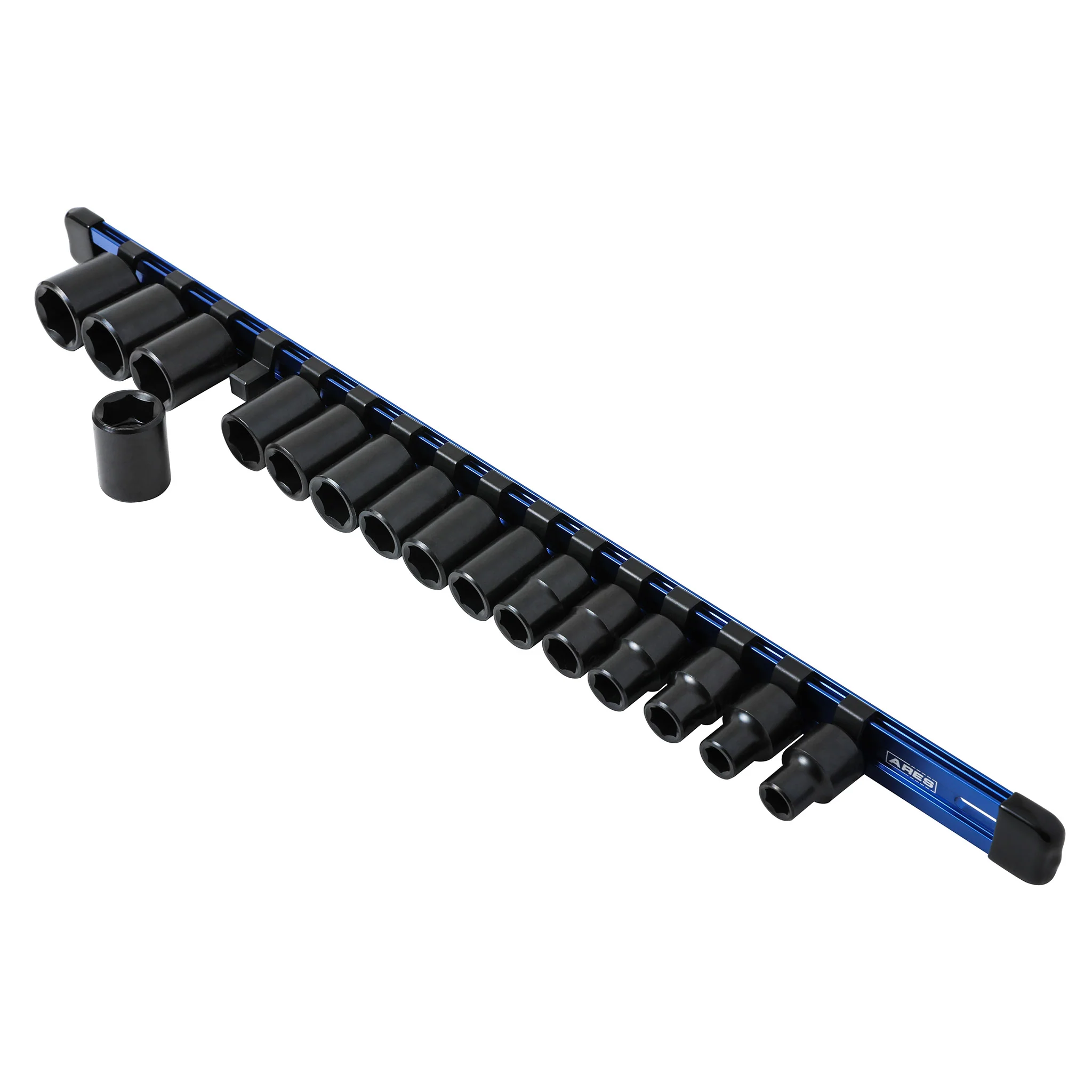 ARES 60043 - 3/8" Drive Blue Aluminum Socket Rail - Image 2