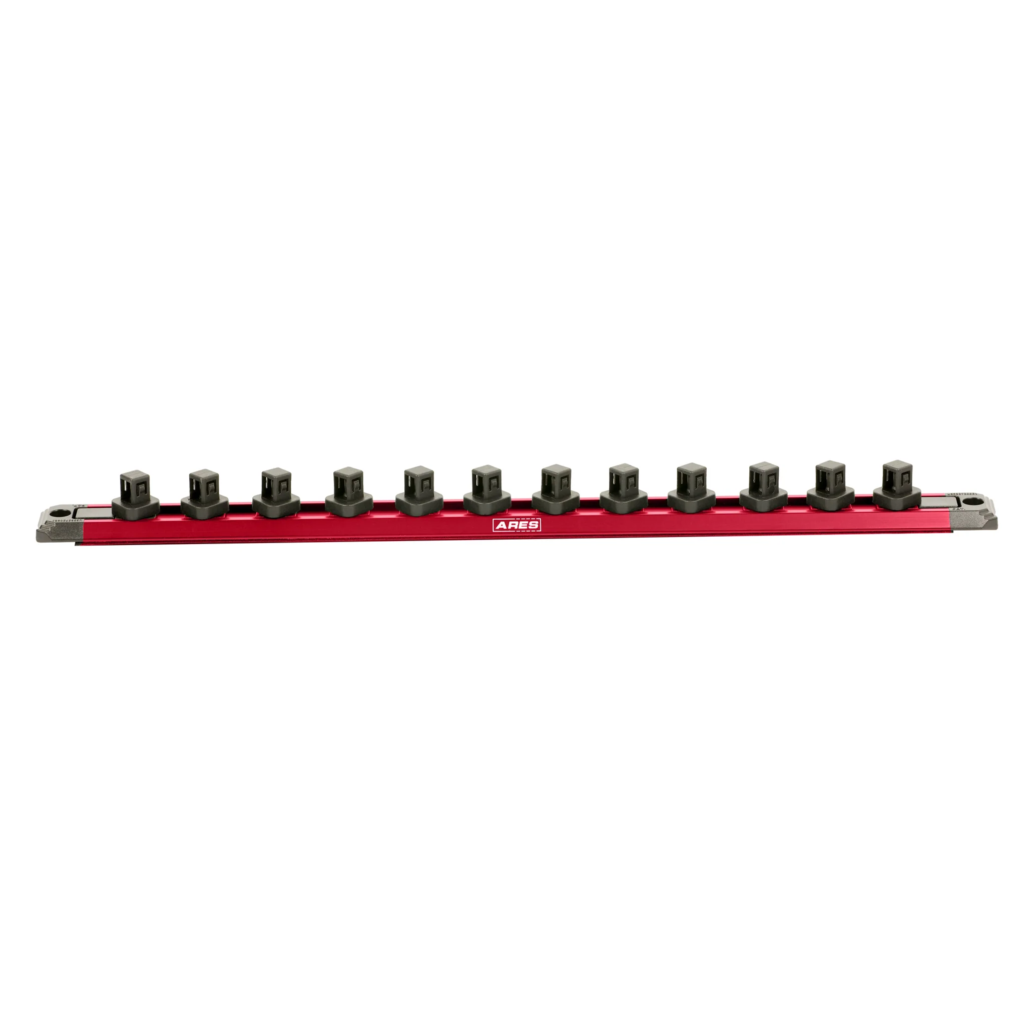 ARES 60169 - 3/8-Inch Drive 15.5-Inch Red Twist Lock Magnetic Socket Rail - Image 5