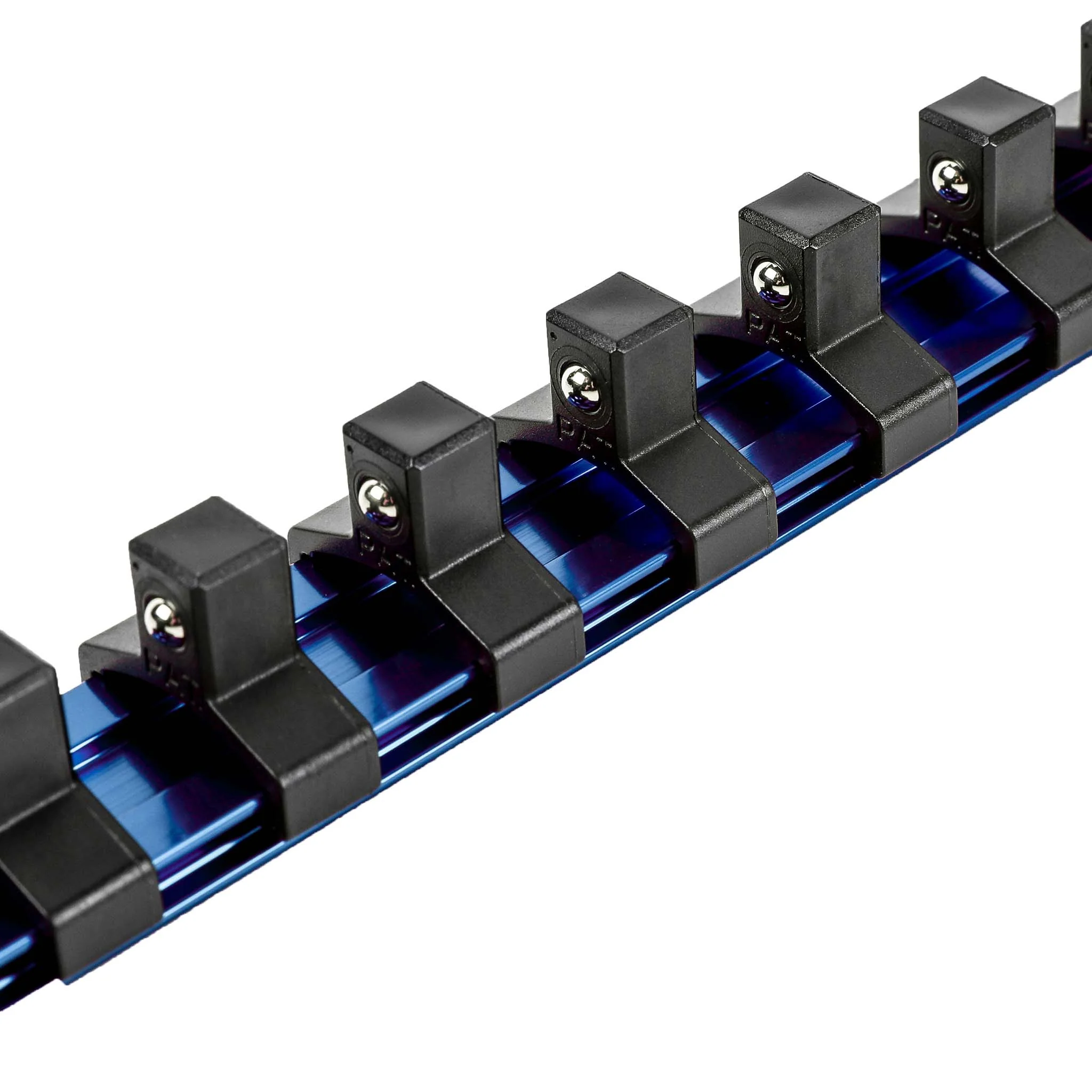 ARES 60102 - 3/8-Inch Drive Blue 9.84-Inch Socket Rail with Locking End Caps - Image 3
