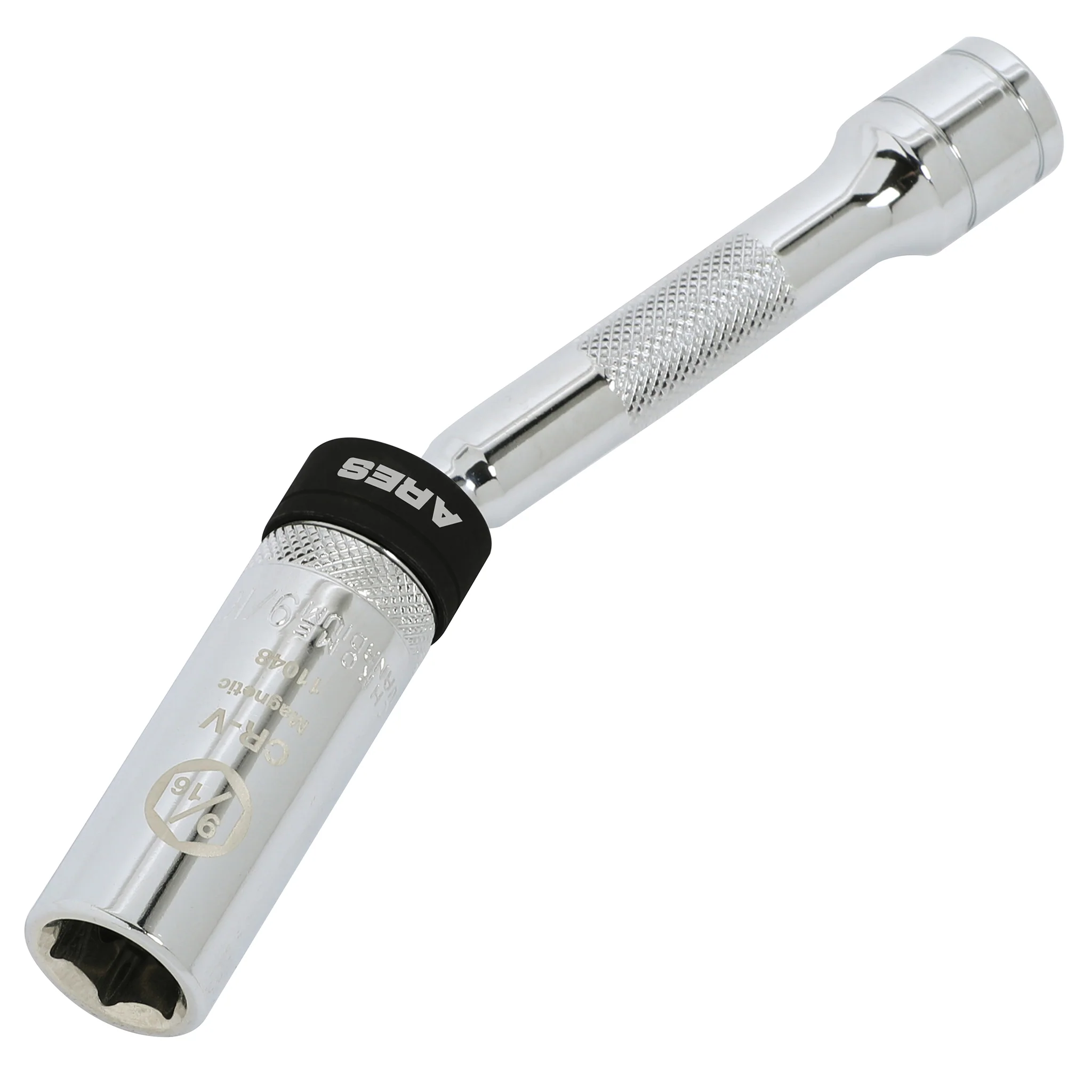ARES 11048 - 3/8-Inch Drive by 9/16-Inch Magnetic Swivel Spark Plug Socket