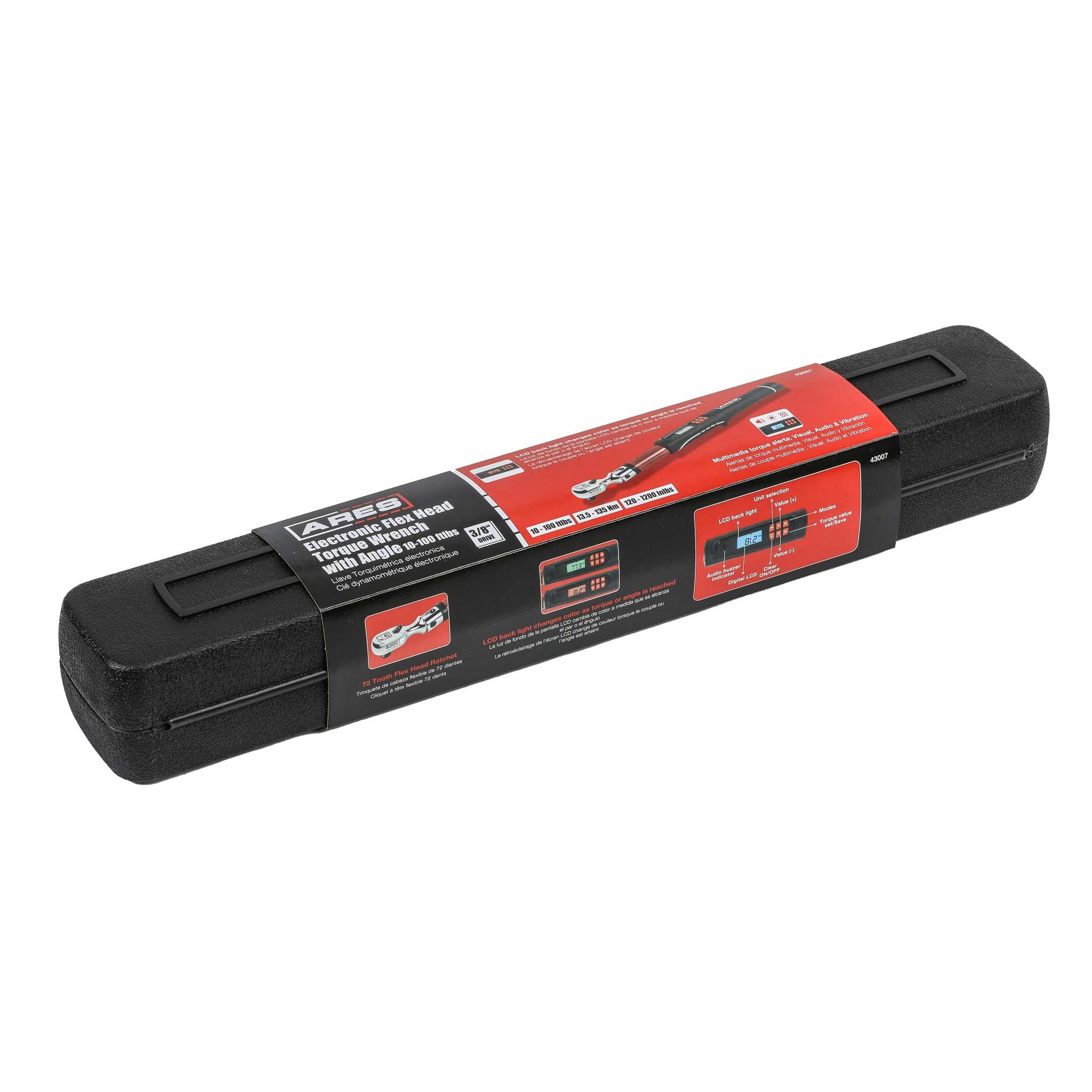 ARES 43007 - 3/8-Inch Drive Flex Head Electronic Digital Torque and Torque Angle Wrench - Image 6