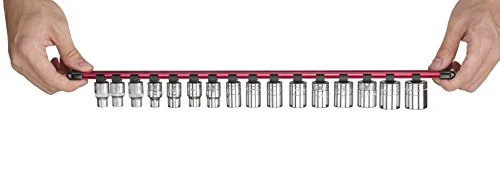 ARES 70202 - 3/8" Red Aluminum Socket Rail - Image 5