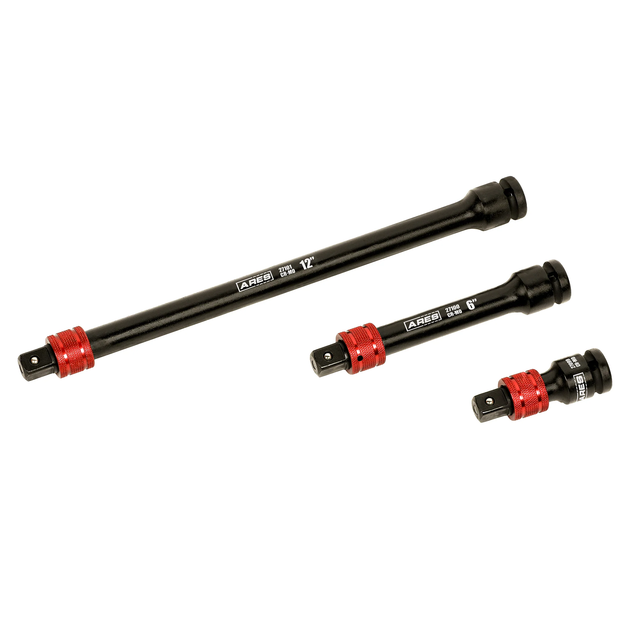 ARES 27098 - 3-Piece 1/2-Inch Drive Locking Impact Socket Extension Set - Image 5