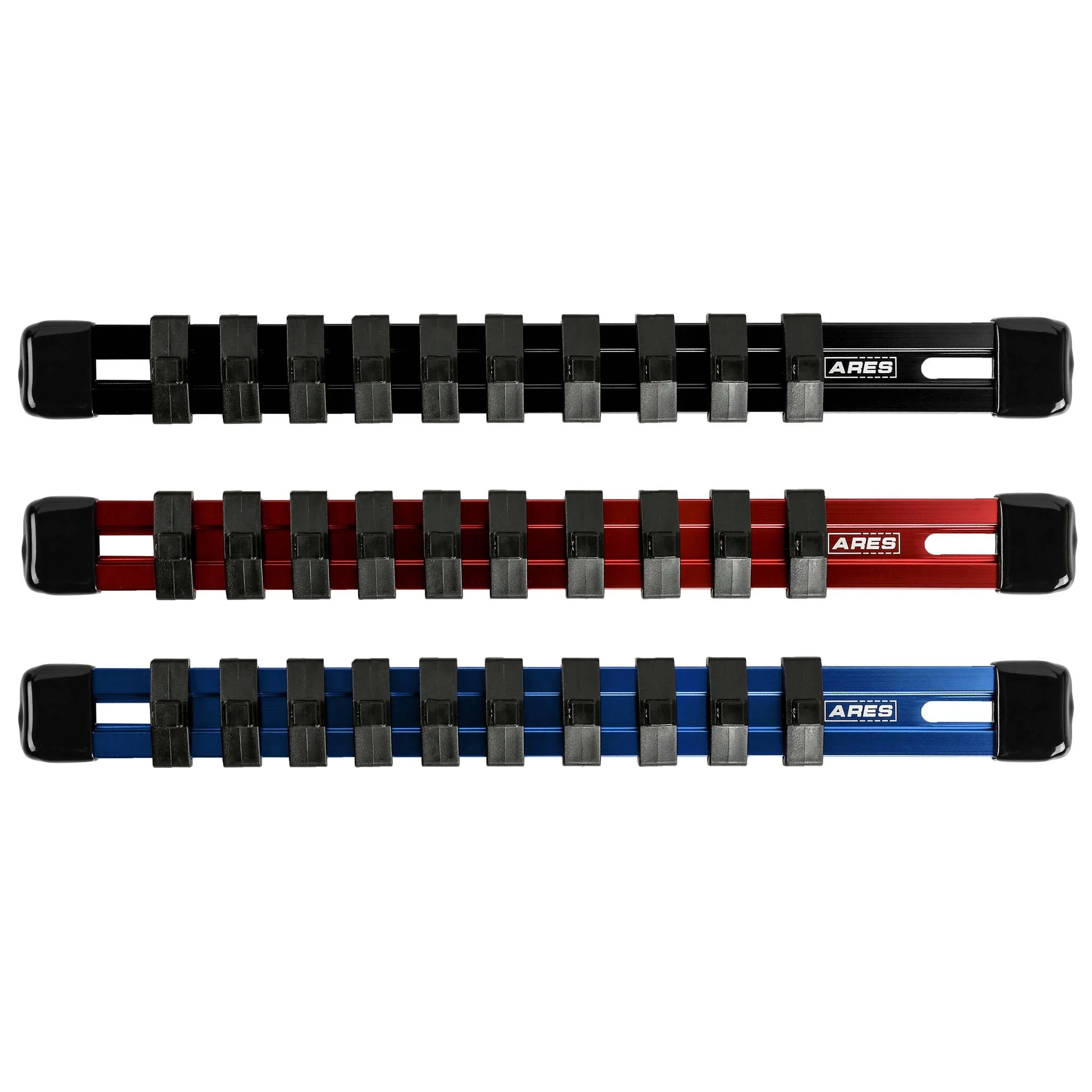 ARES 60077 - 3-Piece 1/4-Inch Drive 9.84-Inch Aluminum Socket Rail Set - Image 4