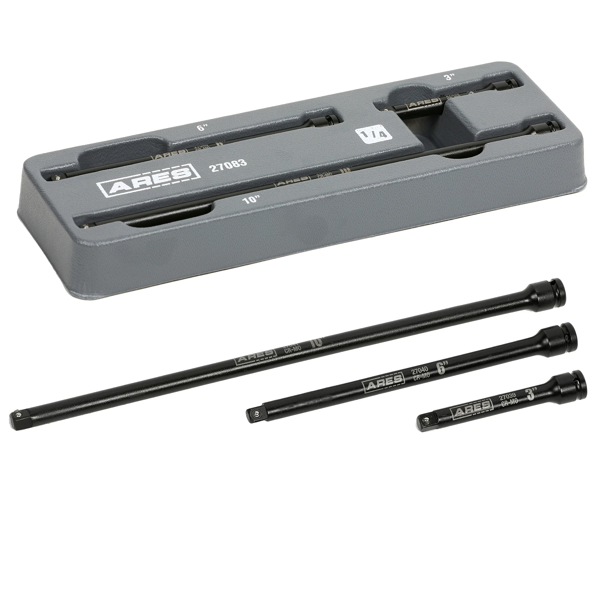 ARES 27083 - 3-Piece 1/4-Inch Drive Impact Extension Set - Image 4