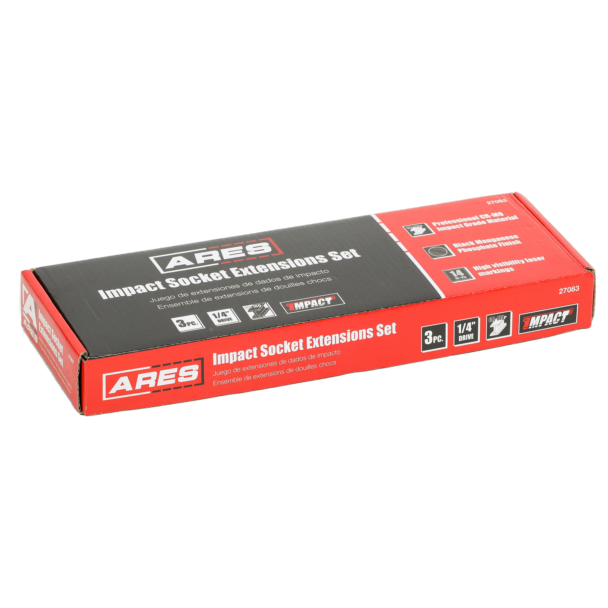 ARES 27083 - 3-Piece 1/4-Inch Drive Impact Extension Set - Image 7