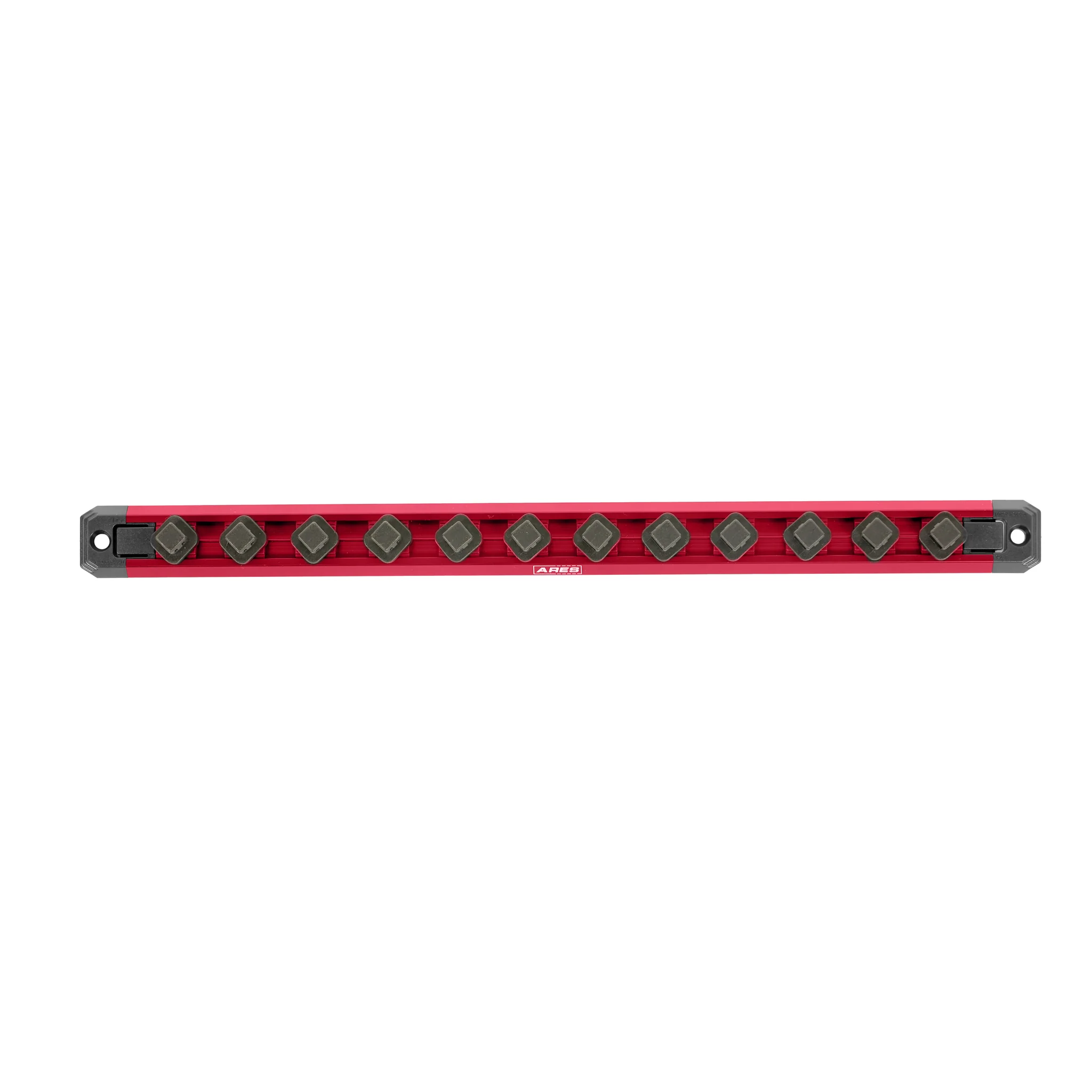 ARES 60171 - 3-Piece 15.5-Inch Red Twist Lock Magnetic Socket Rail Set - Image 5